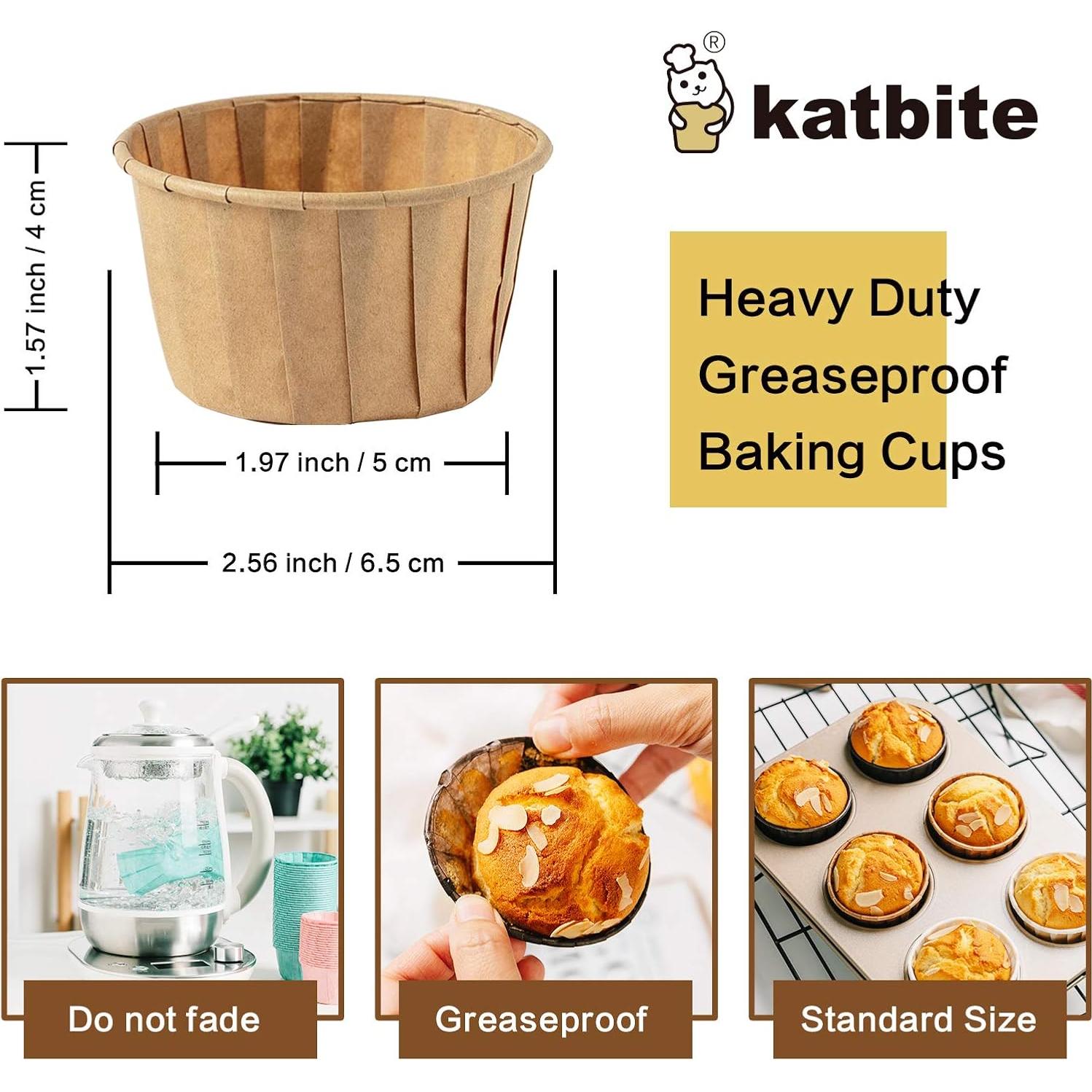 Forros de Parchment Katbite para Cupcakes 150PCS - Tulipán