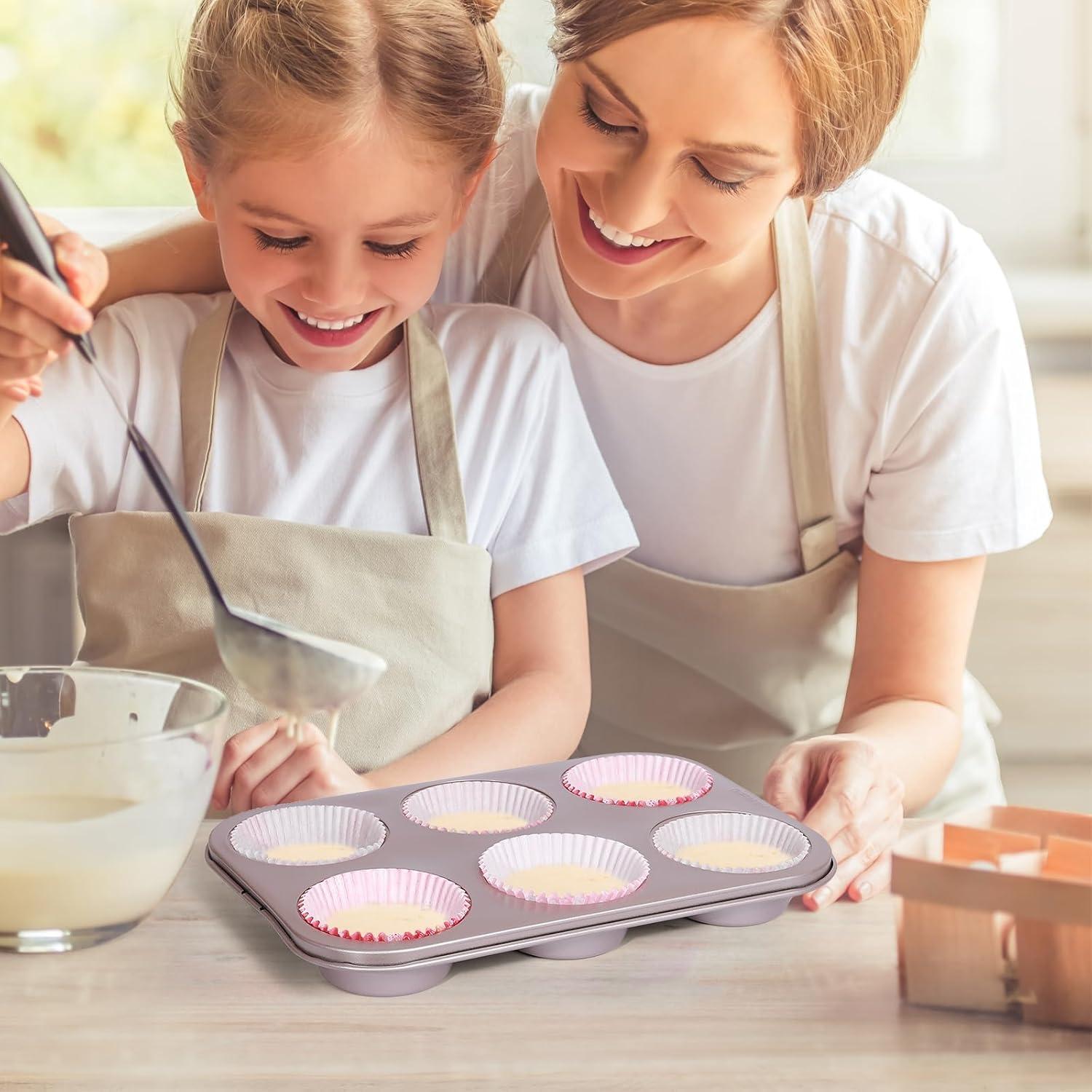 Forros de Cupcake Estándar SKIDEC 400 Piezas Florales Desechables