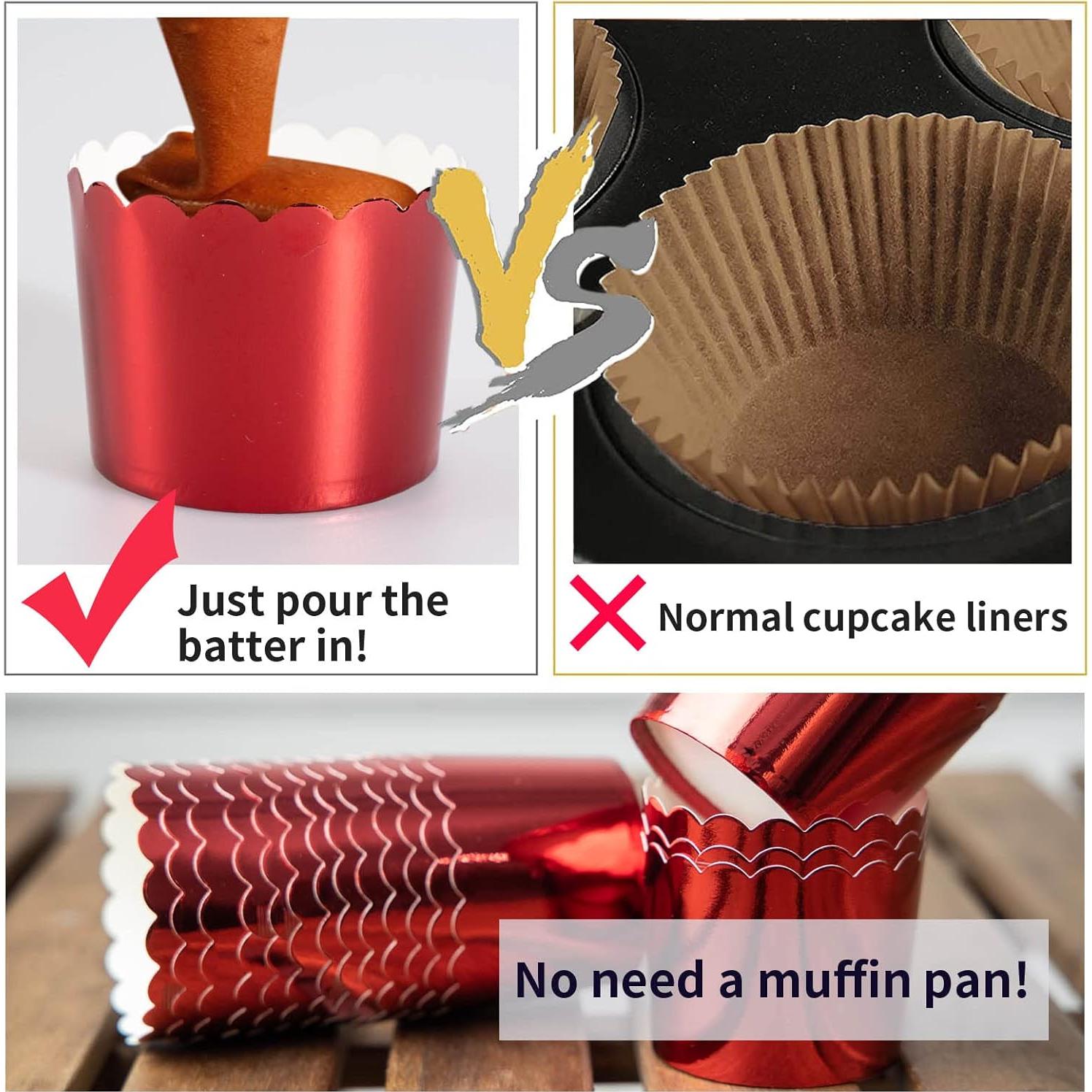 Tazas de Papel Desechables Dootafy 50 Piezas 170g Rojo