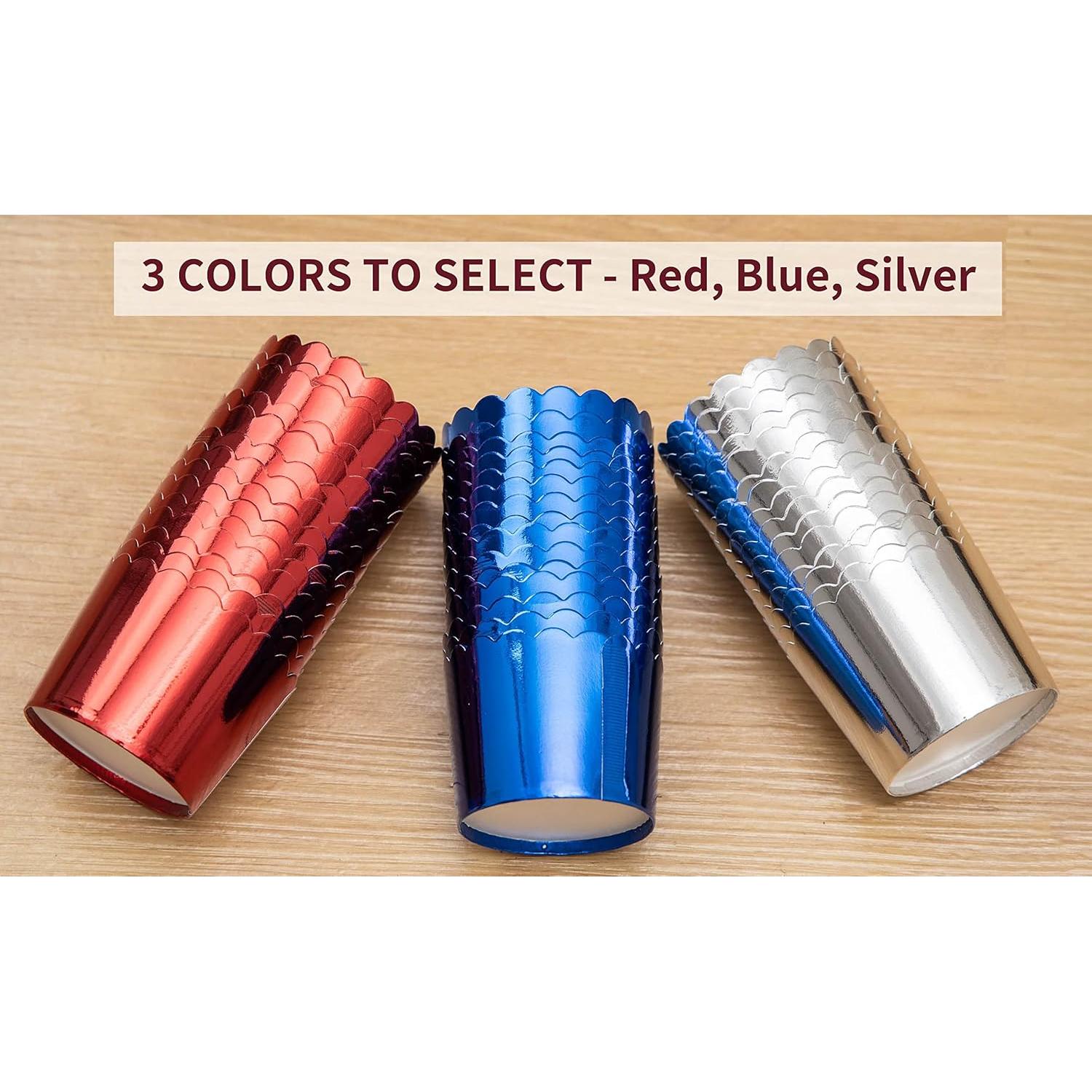 Tazas de Papel Desechables Dootafy 50 Piezas 170g Rojo