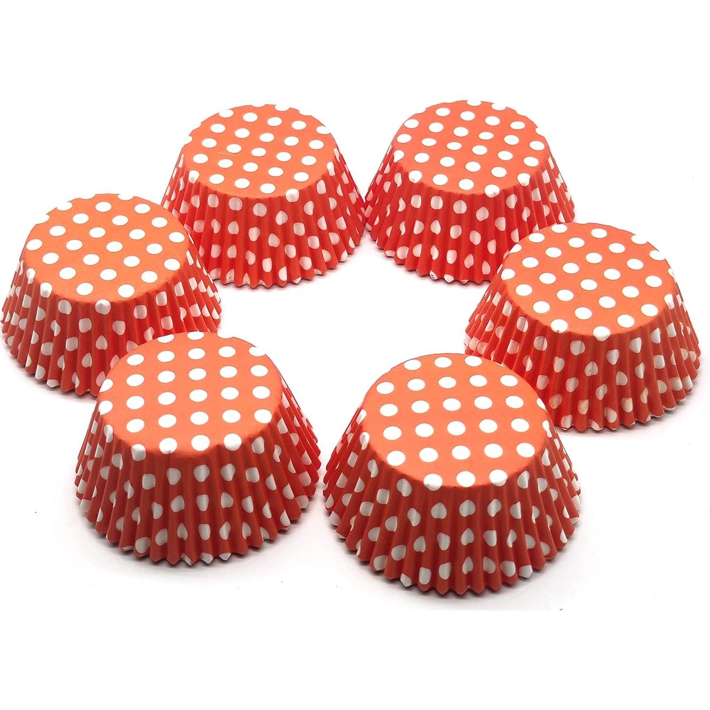 Forros para Cupcakes Bakehope Naranja 150 Unidades 5cm