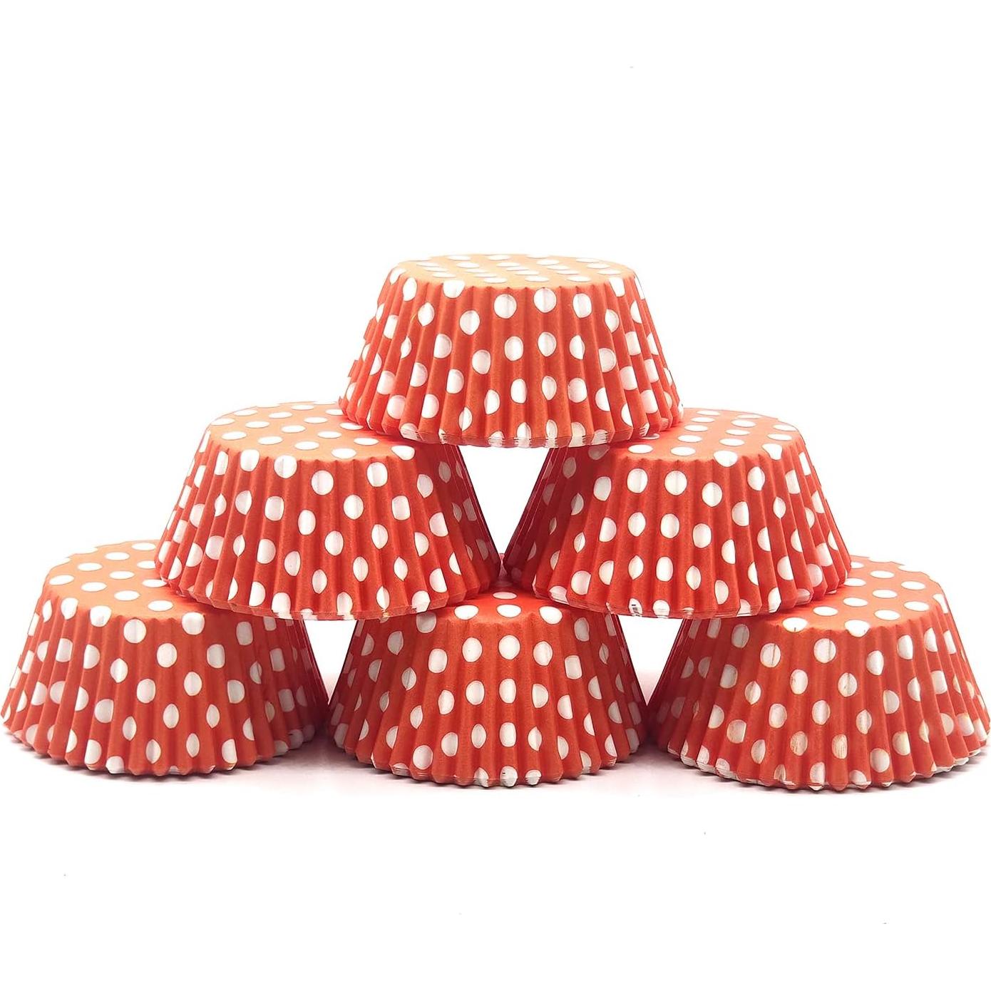 Forros para Cupcakes Bakehope Naranja 150 Unidades 5cm