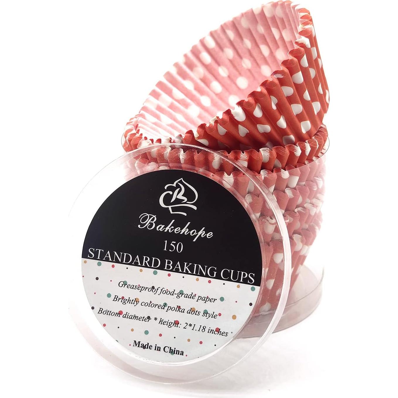 Forros para Cupcakes Bakehope Naranja 150 Unidades 5cm