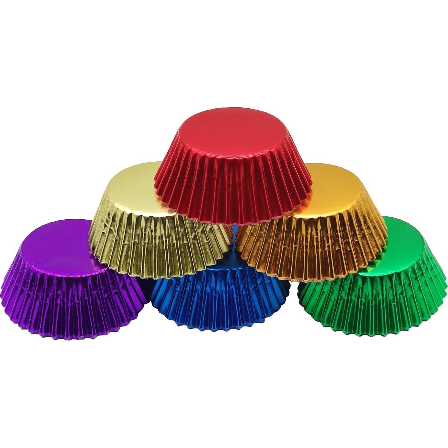 Liners para Cupcakes Mombake Arcoíris 120 Unidades Estándar