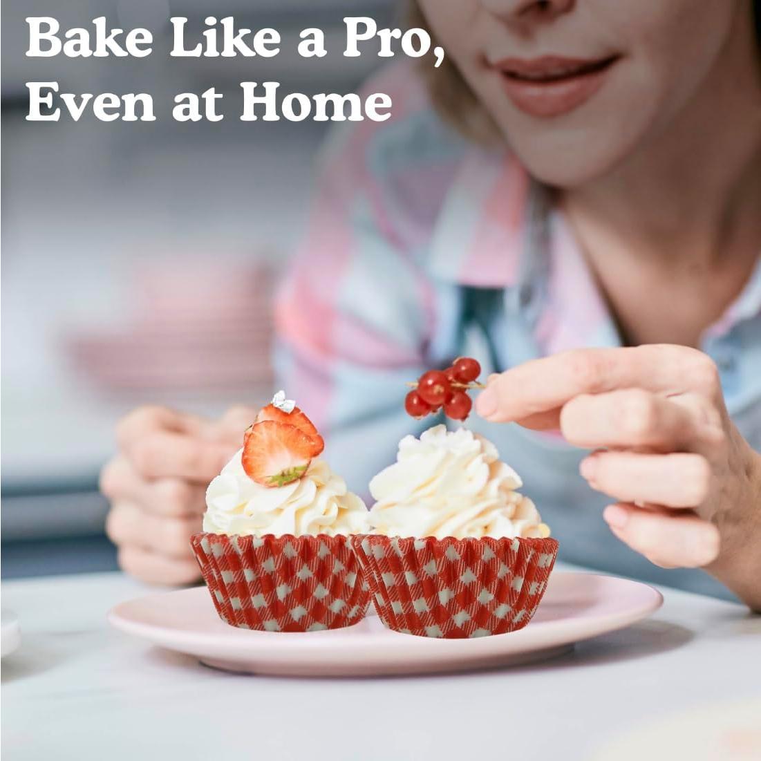 Tazas de Hornear Anti-Grasa Regency Wraps, Paquete de 40