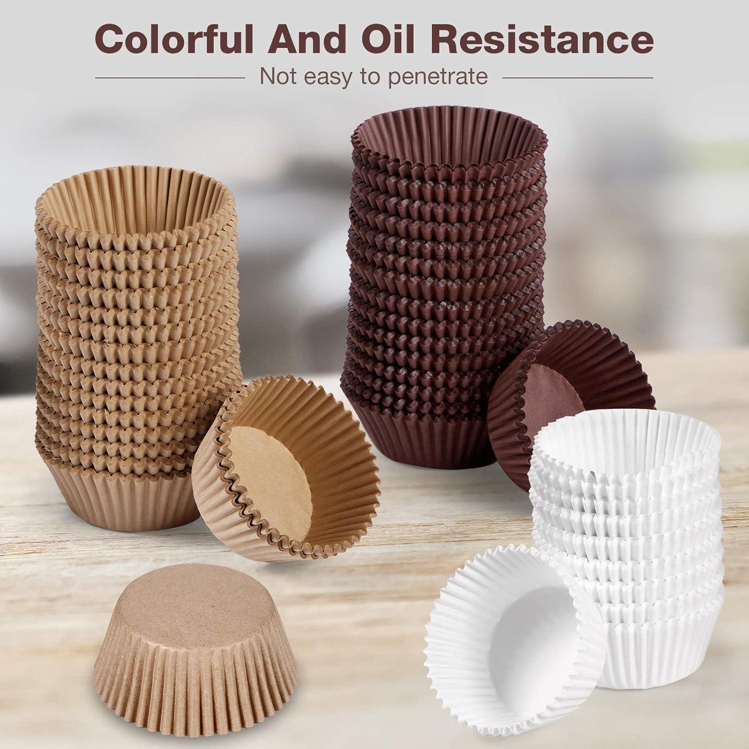 Forros de Cupcake Zonon 1000 Piezas Papel Biodegradable 3 cm