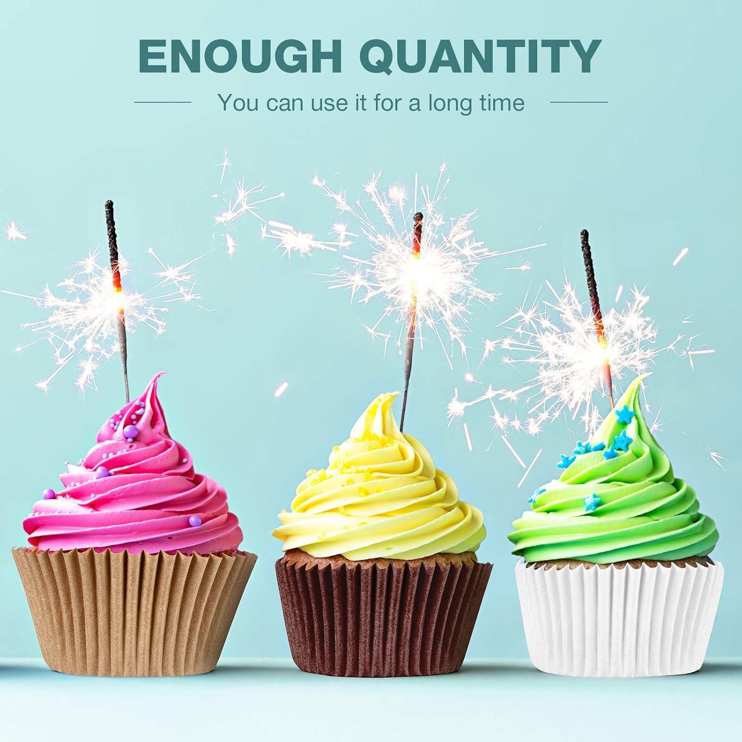 Forros de Cupcake Zonon 1000 Piezas Papel Biodegradable 3 cm