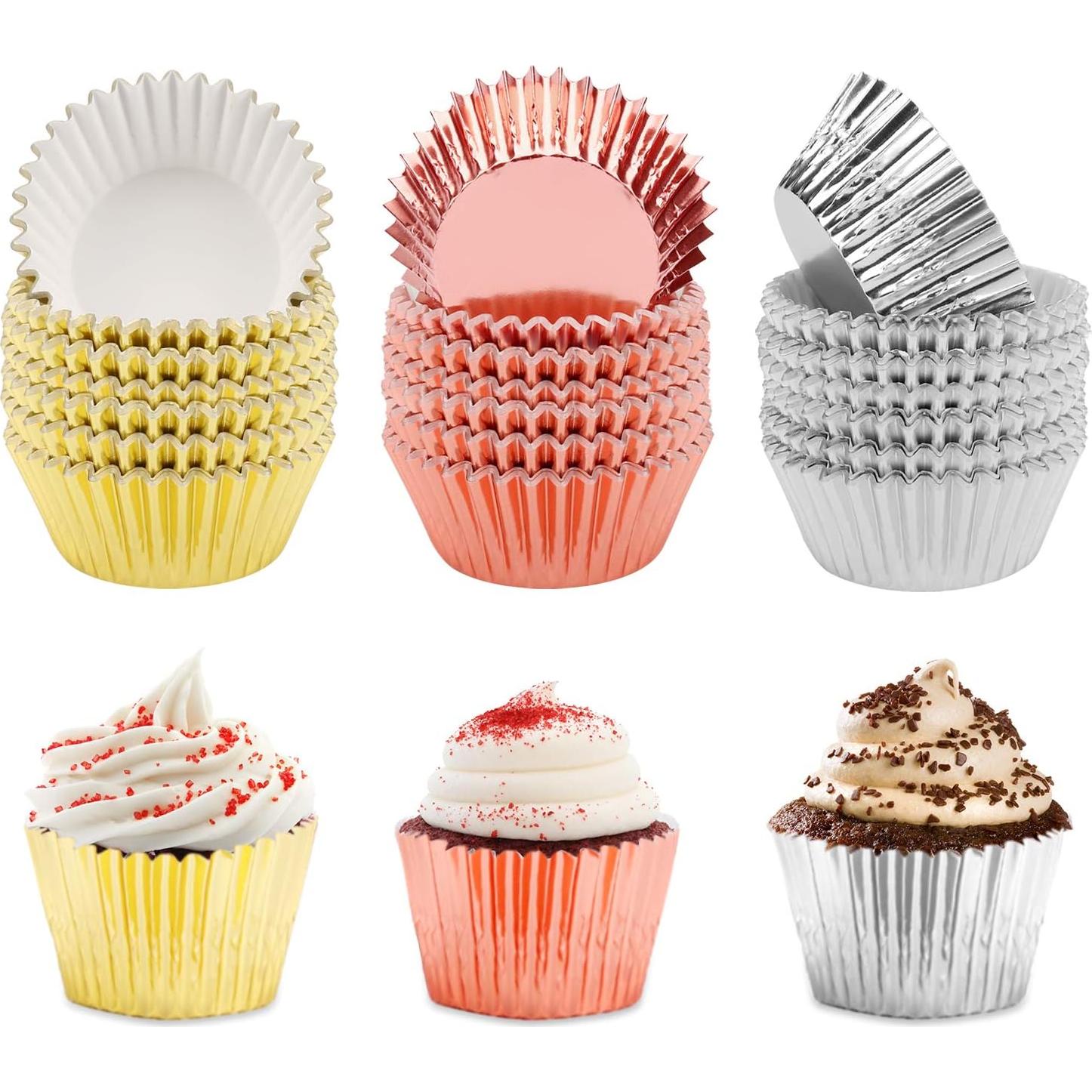 Forros de Cupcake Hadoife 300 Piezas Papel Desechable 10.5 cm