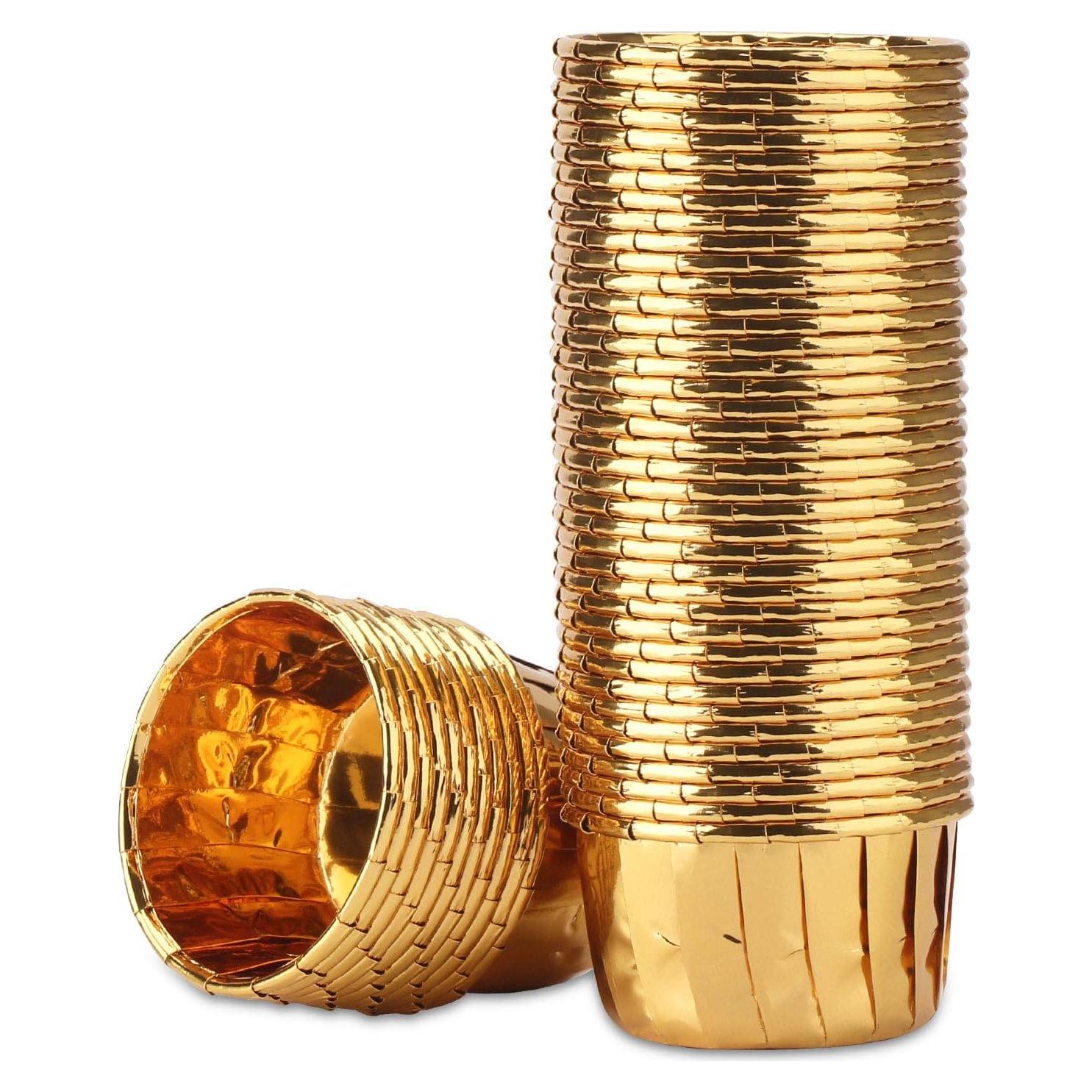 Copas de Hornear Desechables EUSOAR 50pcs 99.22g Doradas