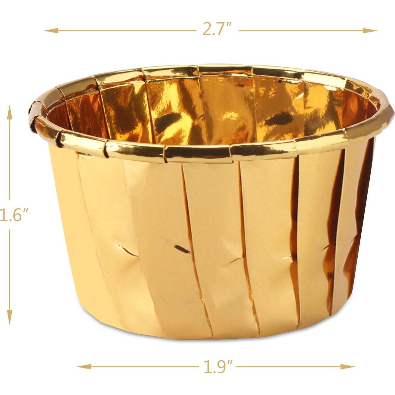 Copas de Hornear Desechables EUSOAR 50pcs 99.22g Doradas