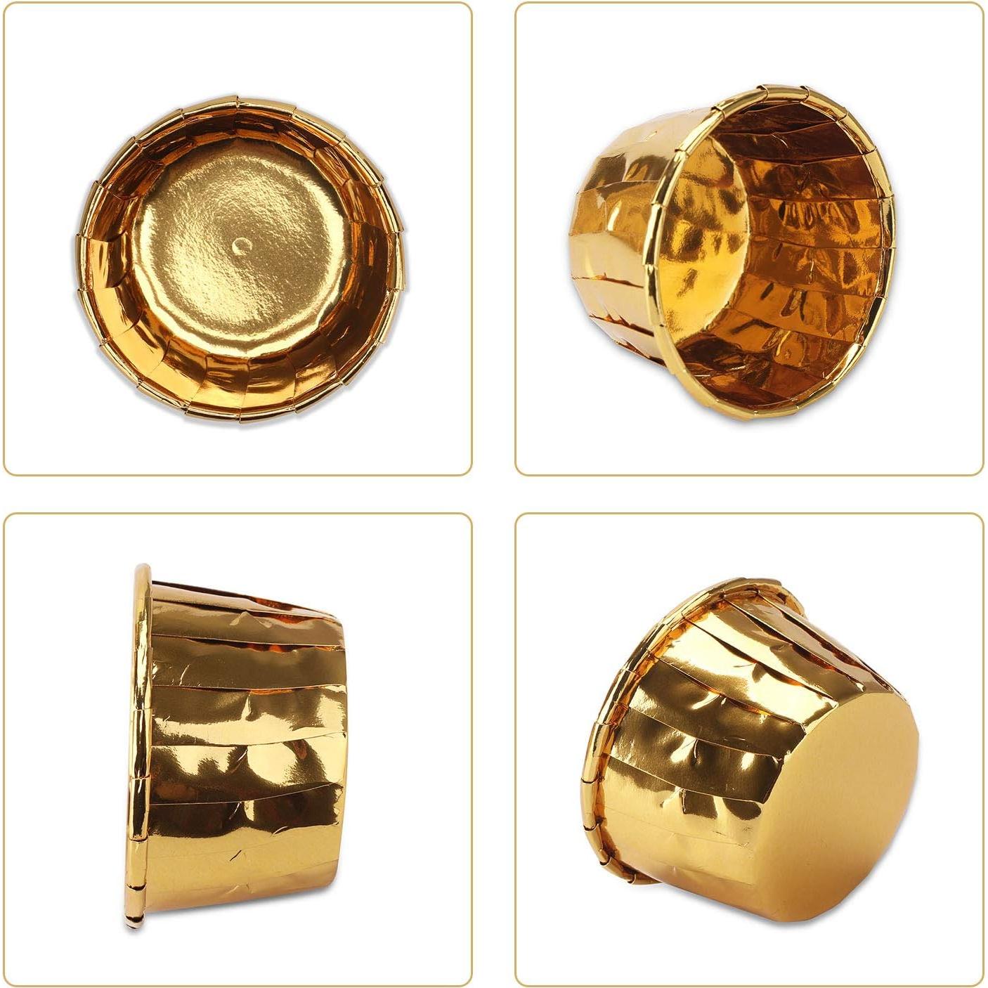 Copas de Hornear Desechables EUSOAR 50pcs 99.22g Doradas