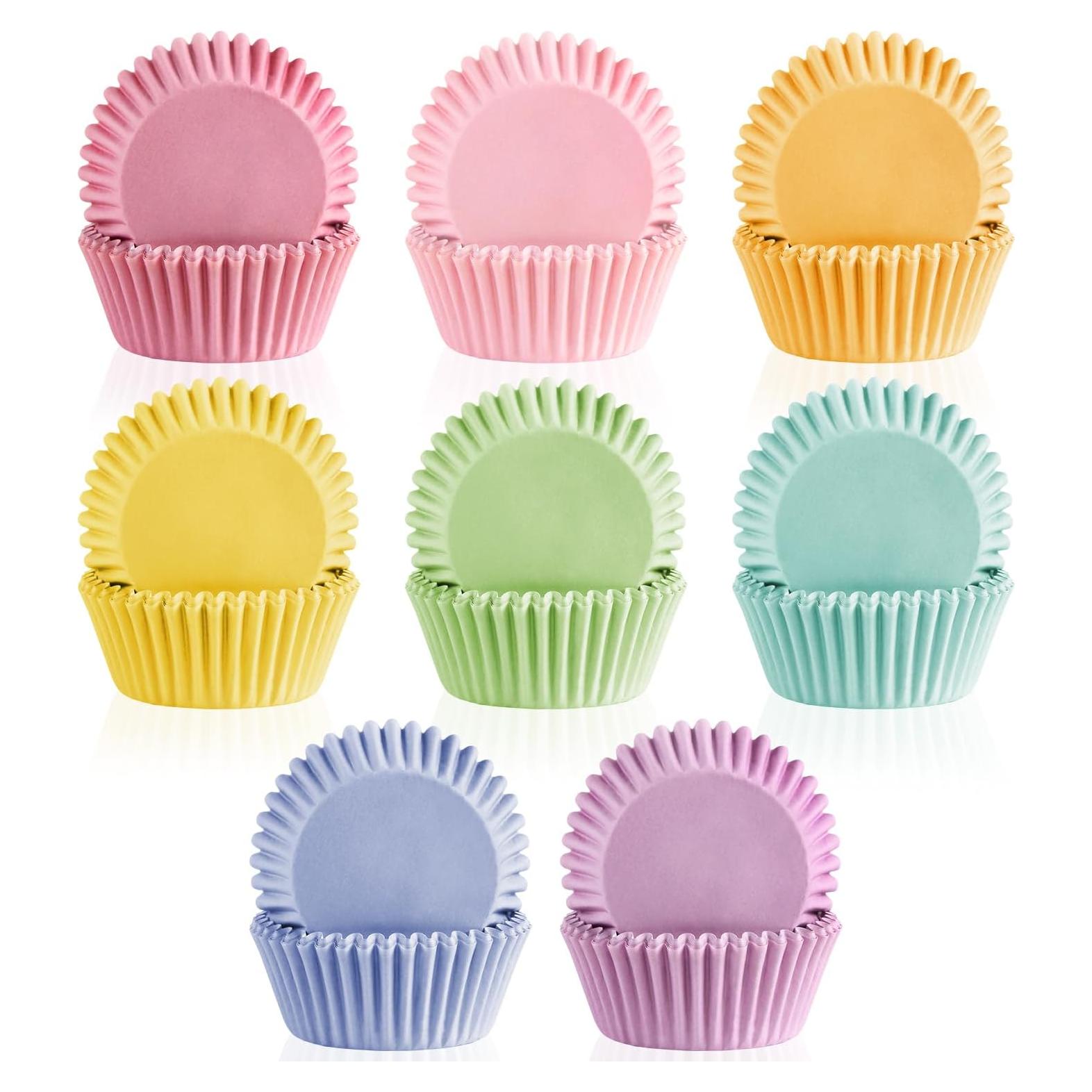 Forros de Cupcake de Papel Arcoíris GreenPine 400 Pcs