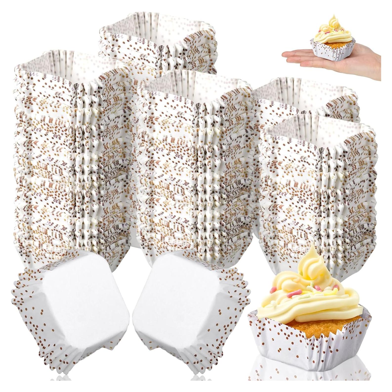 Tanlade 350 Forros Desechables para Cupcake Cuadrados 4.5 cm