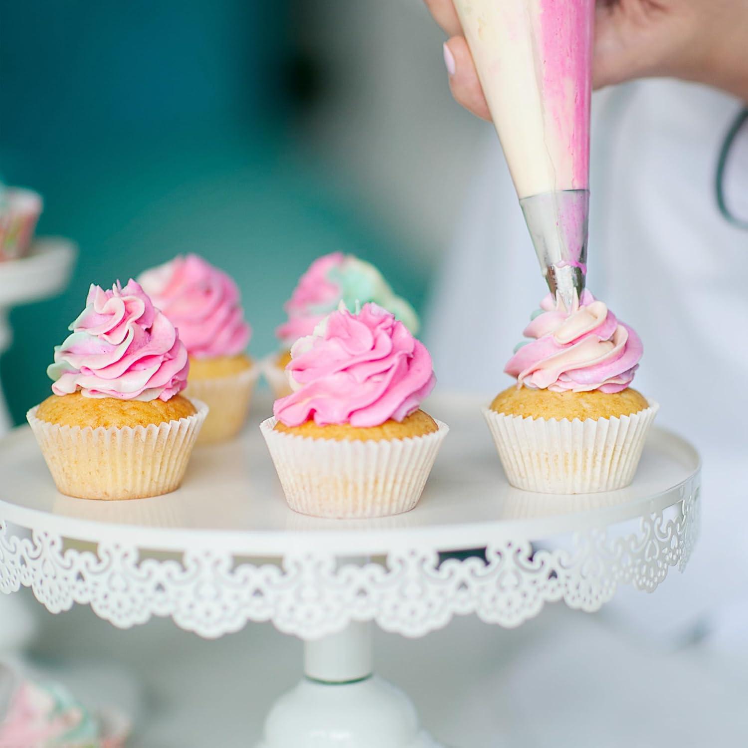 Forros de Cupcake Blancos LotFancy, 500 Unidades, 5 cm