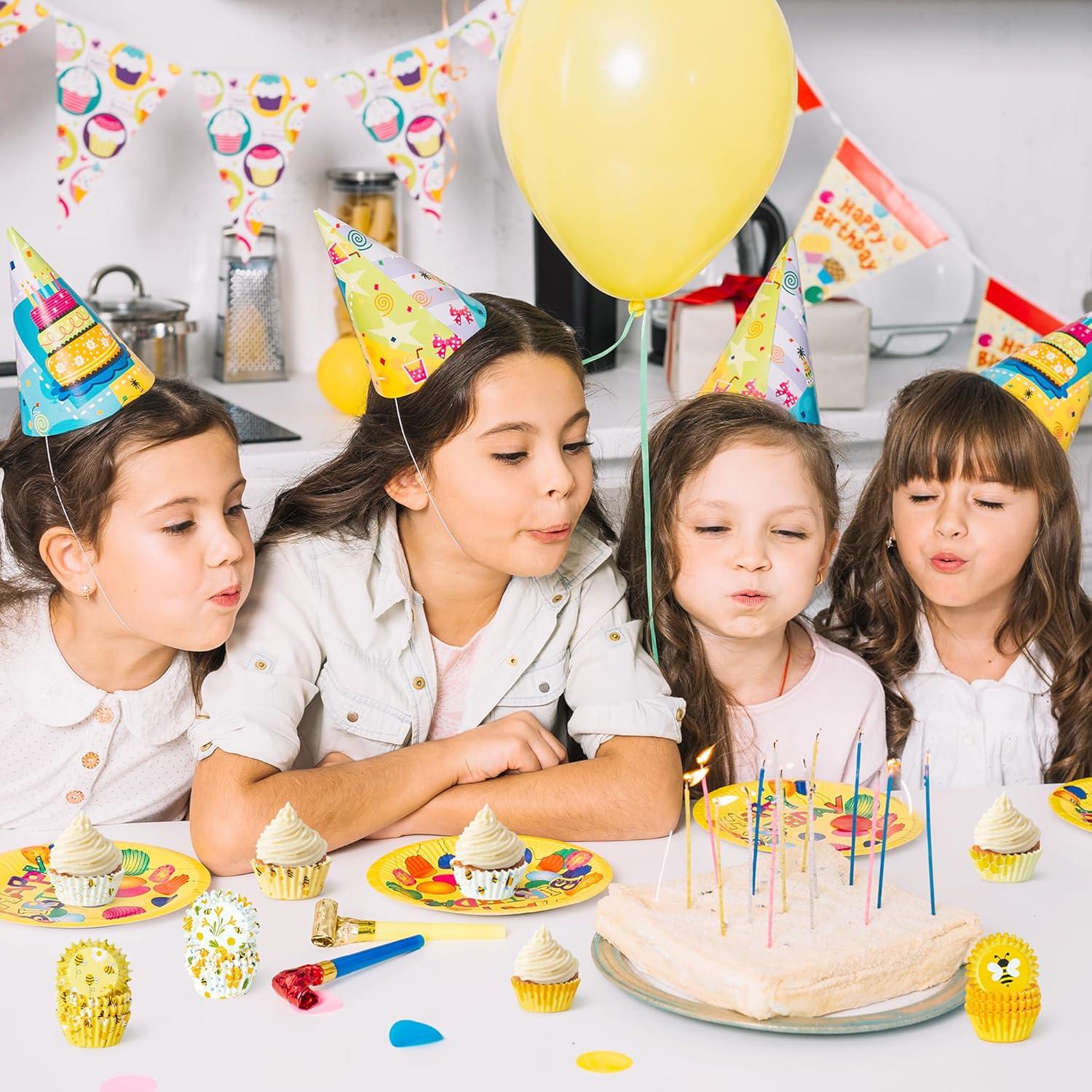 Forros de Cupcake Mini COcnny - 600 Piezas Amarillo Abeja