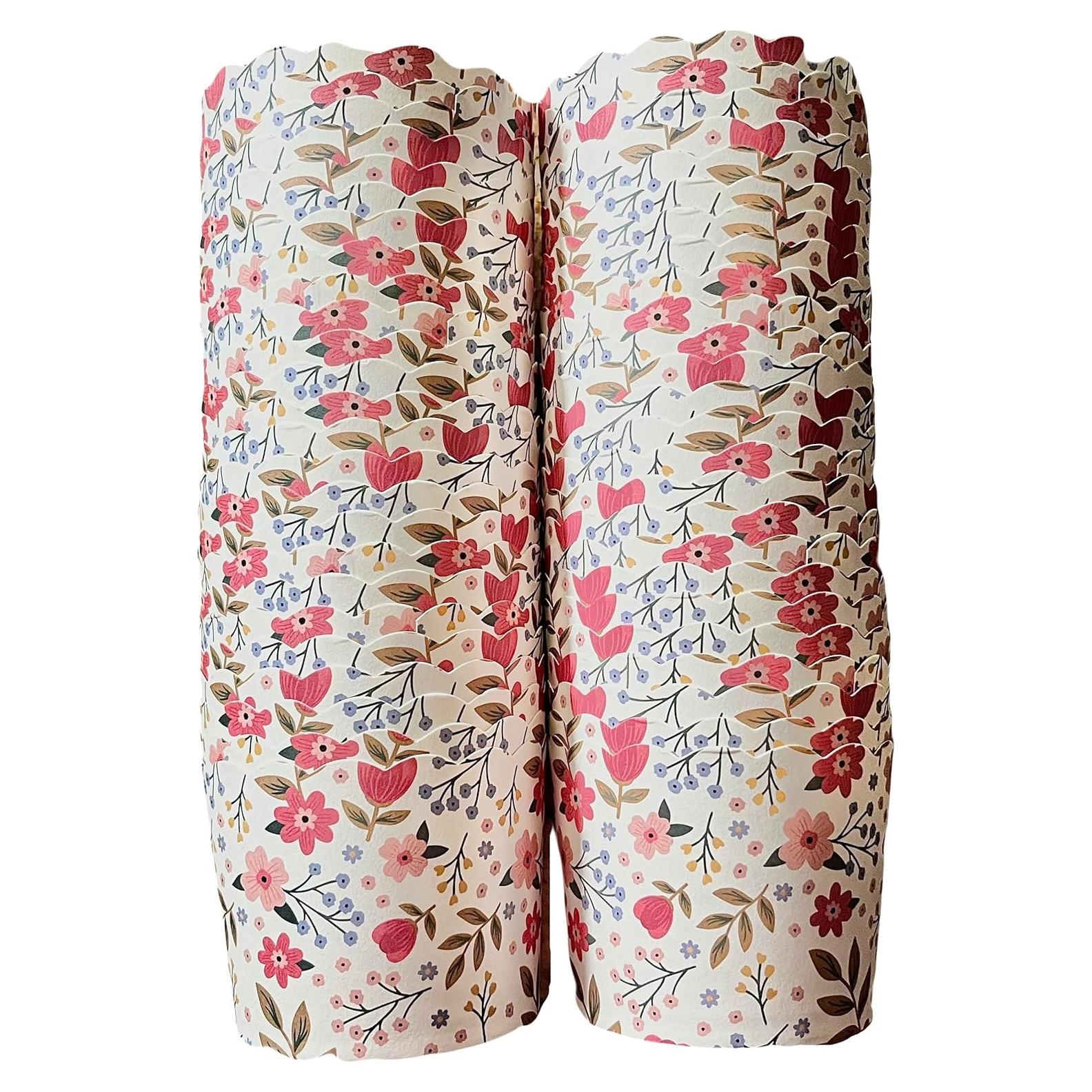 Tazas de Papel Desechables Bake-In-Cup Grandes 50 Unidades Floral