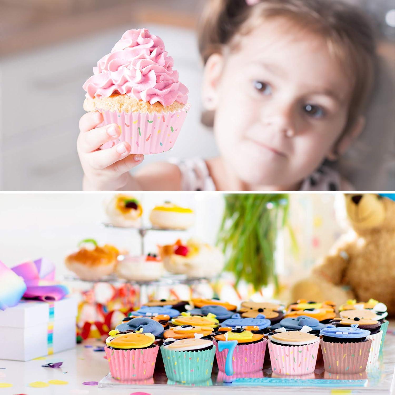 600 Forros de Cupcake Desechables Patelai Color Delicado