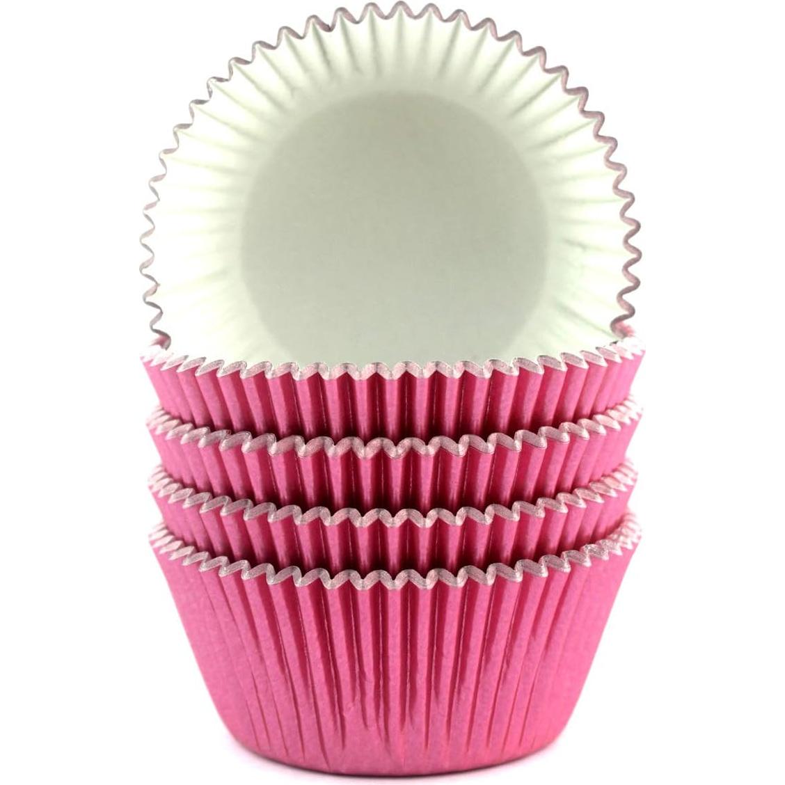 Forros de Cupcake de Papel Eoonfirst 100 Pcs Rosa 5cm