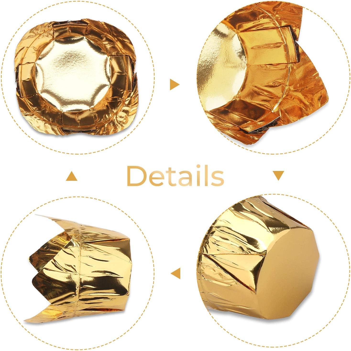 50 Forros de Papel de Aluminio Eusoar 3.5oz para Cupcakes