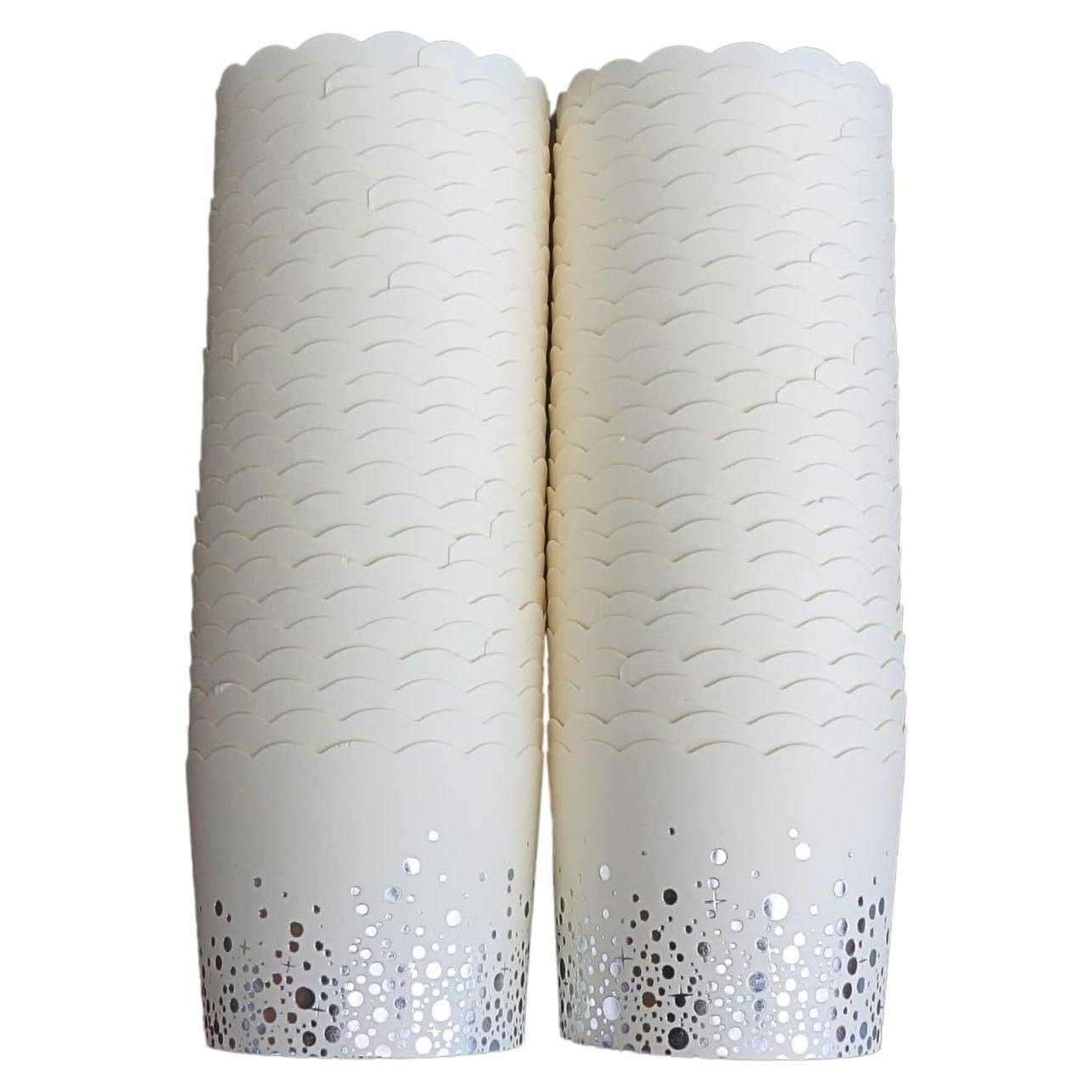 Paquete de 50 Tazas de Papel Bake-In-Cup para Cupcakes Grande