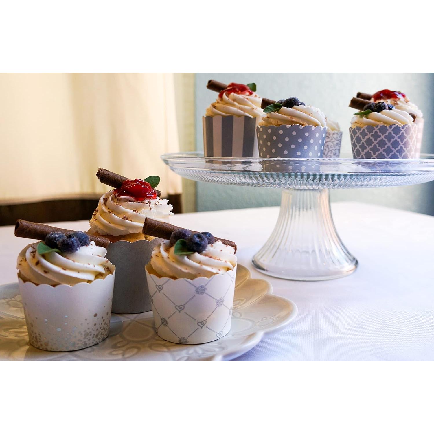 Paquete de 50 Tazas de Papel Bake-In-Cup para Cupcakes Grande