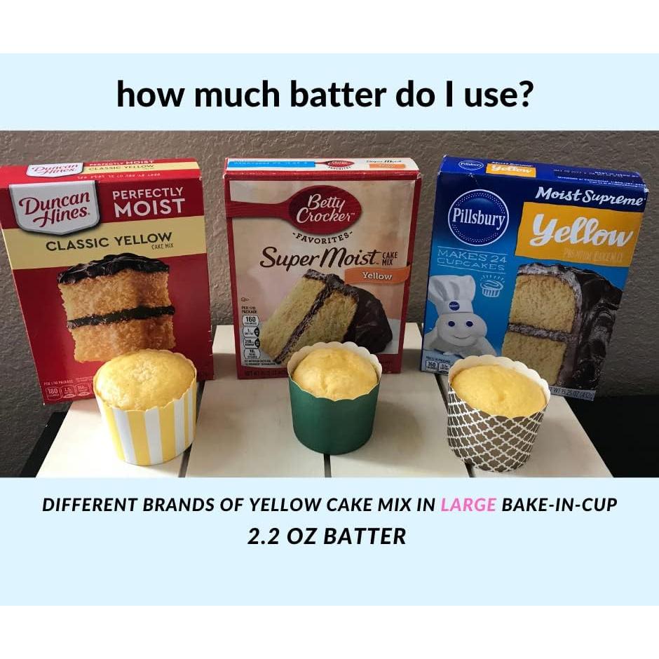 Paquete de 50 Tazas de Papel Bake-In-Cup para Cupcakes Grande