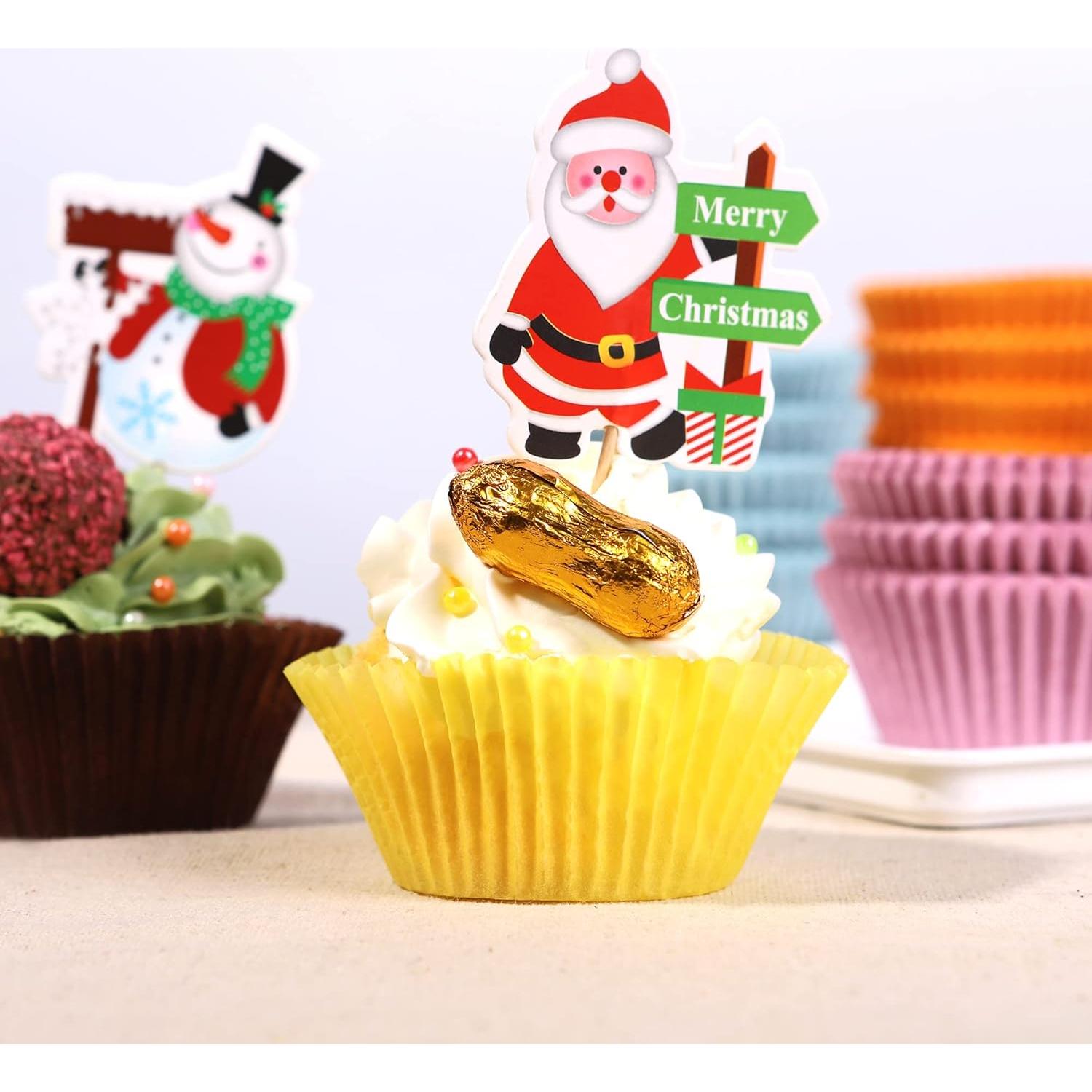 200 Forros de Cupcake Azul Bake Choice - Papel Pergamino Grado Alimenticio