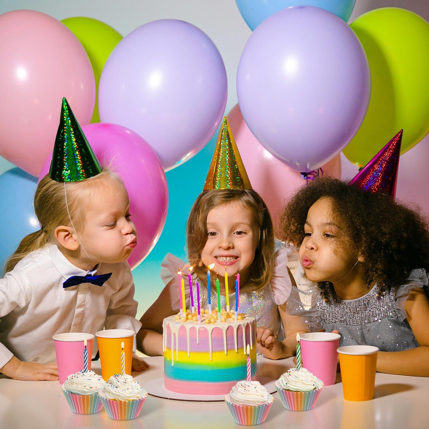 Forros de Cupcake Arcoíris 300 Pcs GreenPine Tamaño Estándar