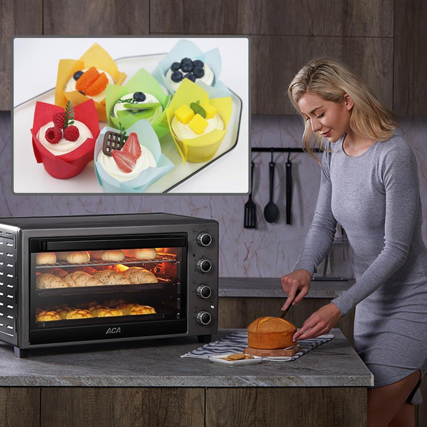 150 Forros de Cupcake Tulipán IAXSEE - Papel a Prueba de Grasa