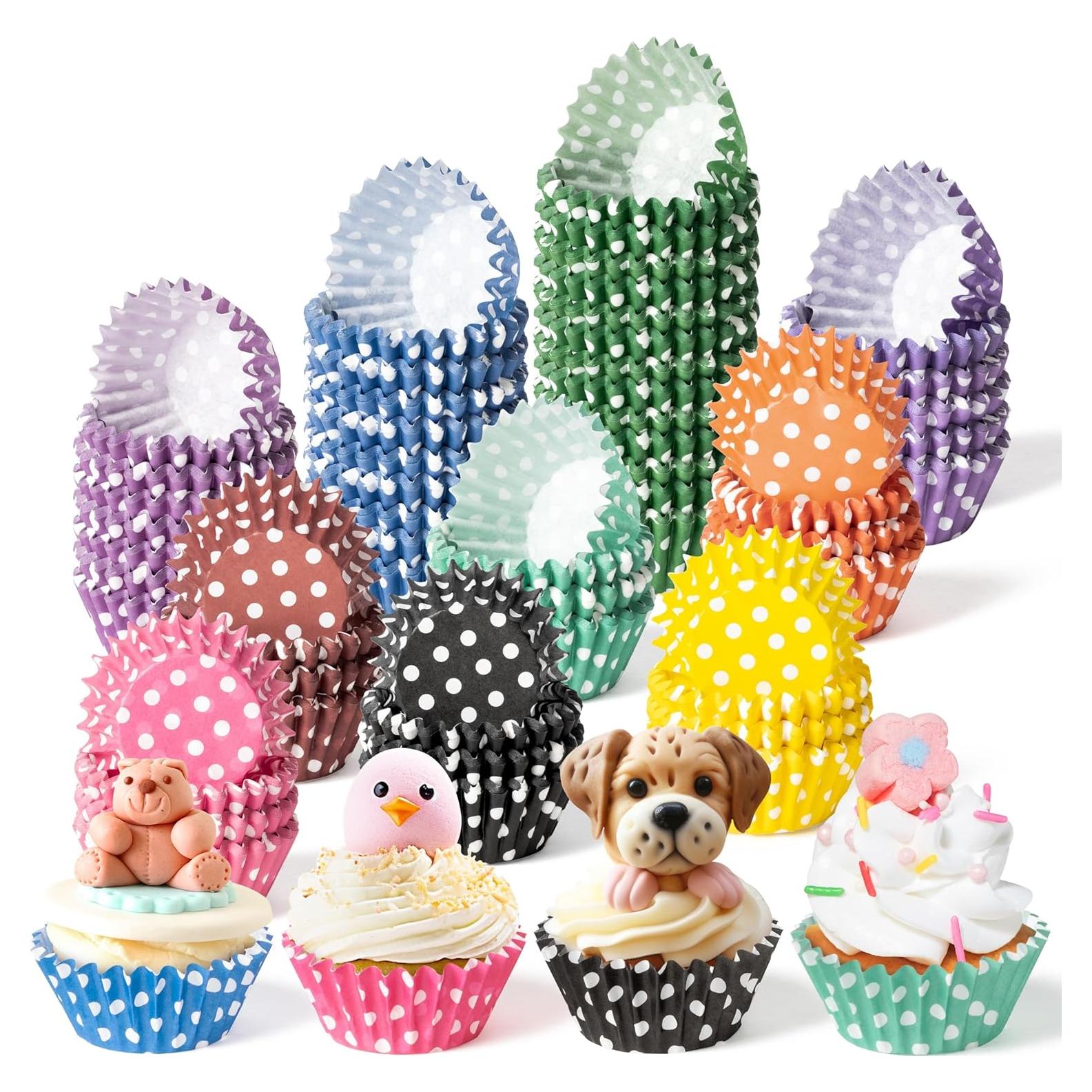 Forros para Mini Cupcakes R HORSE 600P Multicolor Puntos de Polka