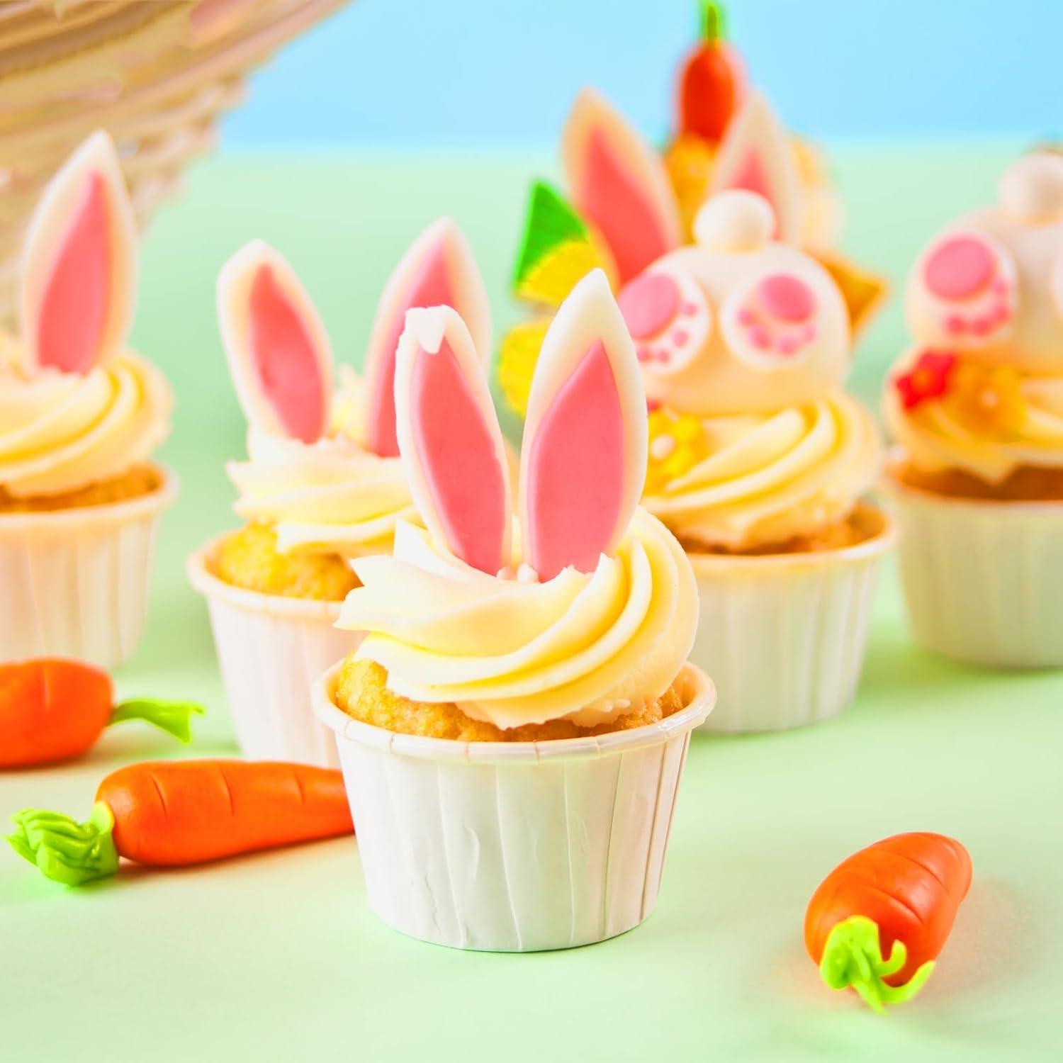 Liners para Cupcakes uxcell Dorado 50 Pcs Antiadherentes