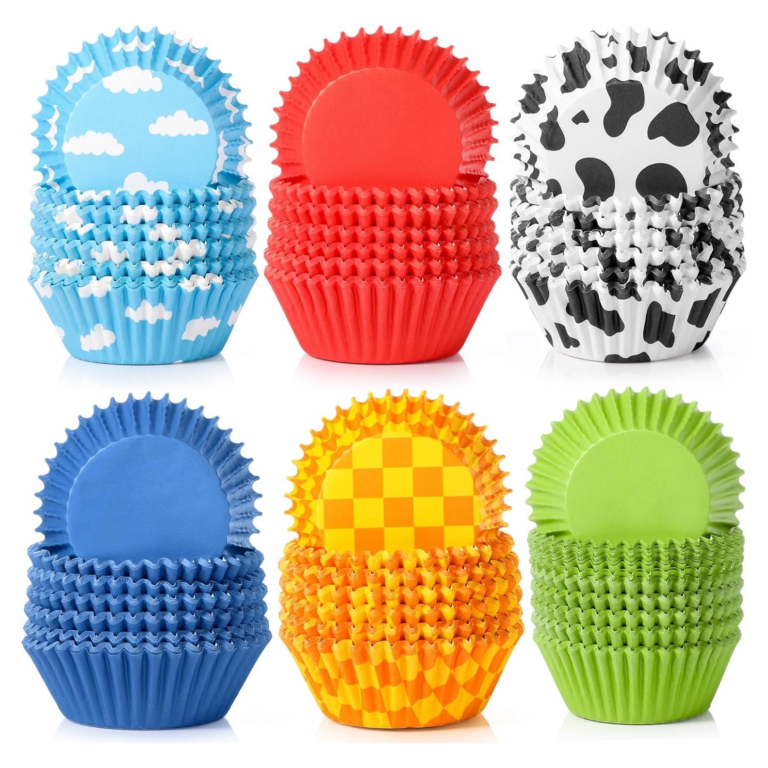 Forros de Cupcake Vesici 900 Piezas Caricatura Multicolor