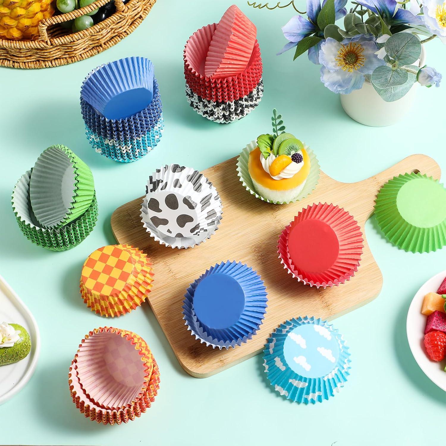 Forros de Cupcake Vesici 900 Piezas Caricatura Multicolor