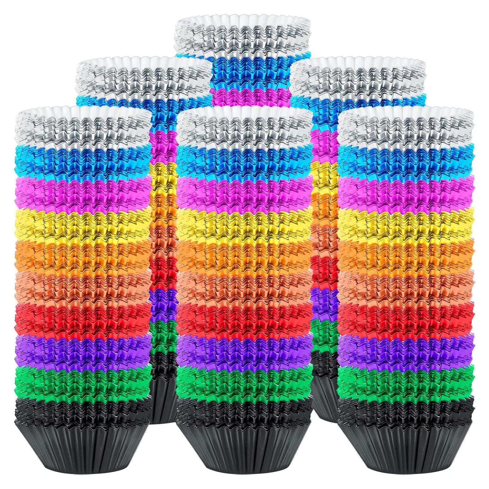 1000 Forros de Cupcake de Aluminio Vesici 5 cm Colorido