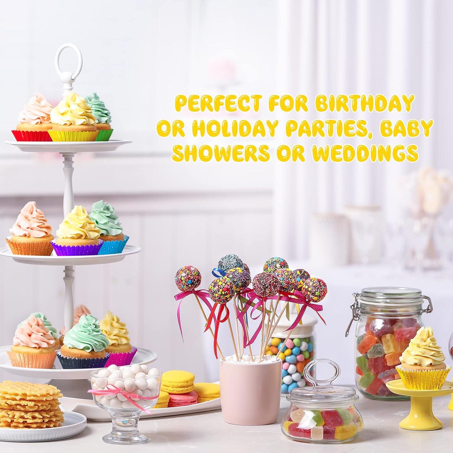 1000 Forros de Cupcake de Aluminio Vesici 5 cm Colorido