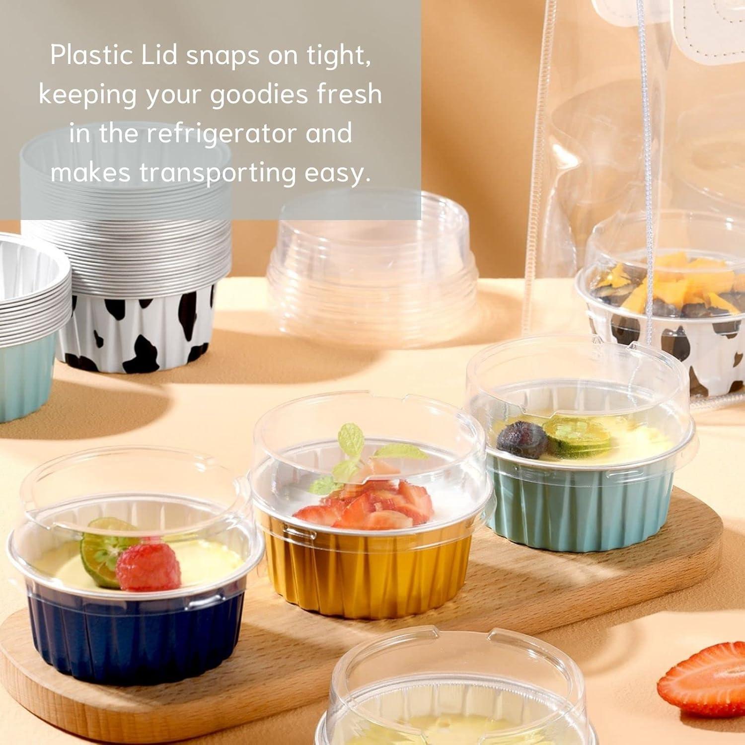 Mini Tazas de Hornear de Aluminio Findful 40pcs 148.83g