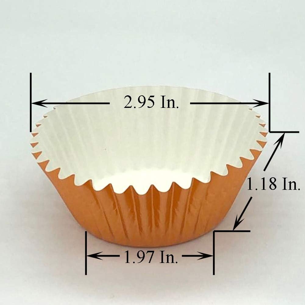 Forros de Cupcake Huaswan Naranja 120 Unidades Estándar