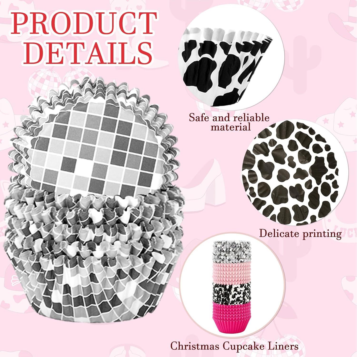 600 Forros de Cupcake de Papel Vaquera FYSUIMU 5.08 cm