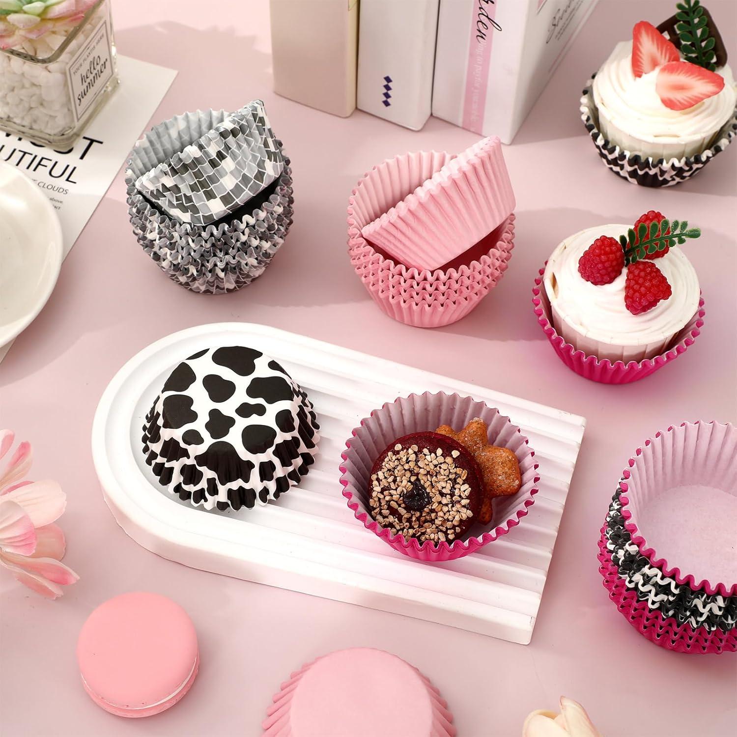 600 Forros de Cupcake de Papel Vaquera FYSUIMU 5.08 cm