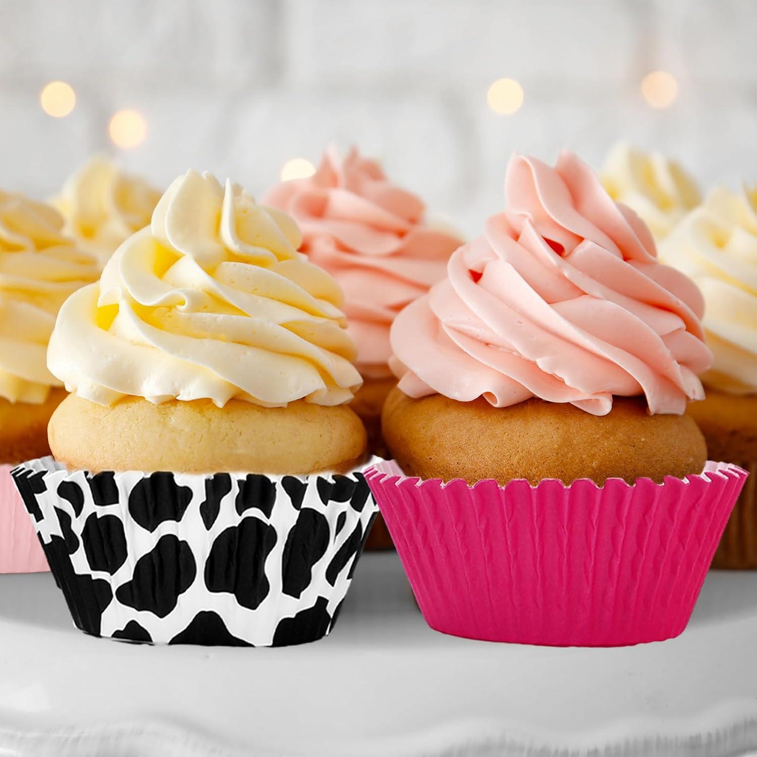 600 Forros de Cupcake de Papel Vaquera FYSUIMU 5.08 cm