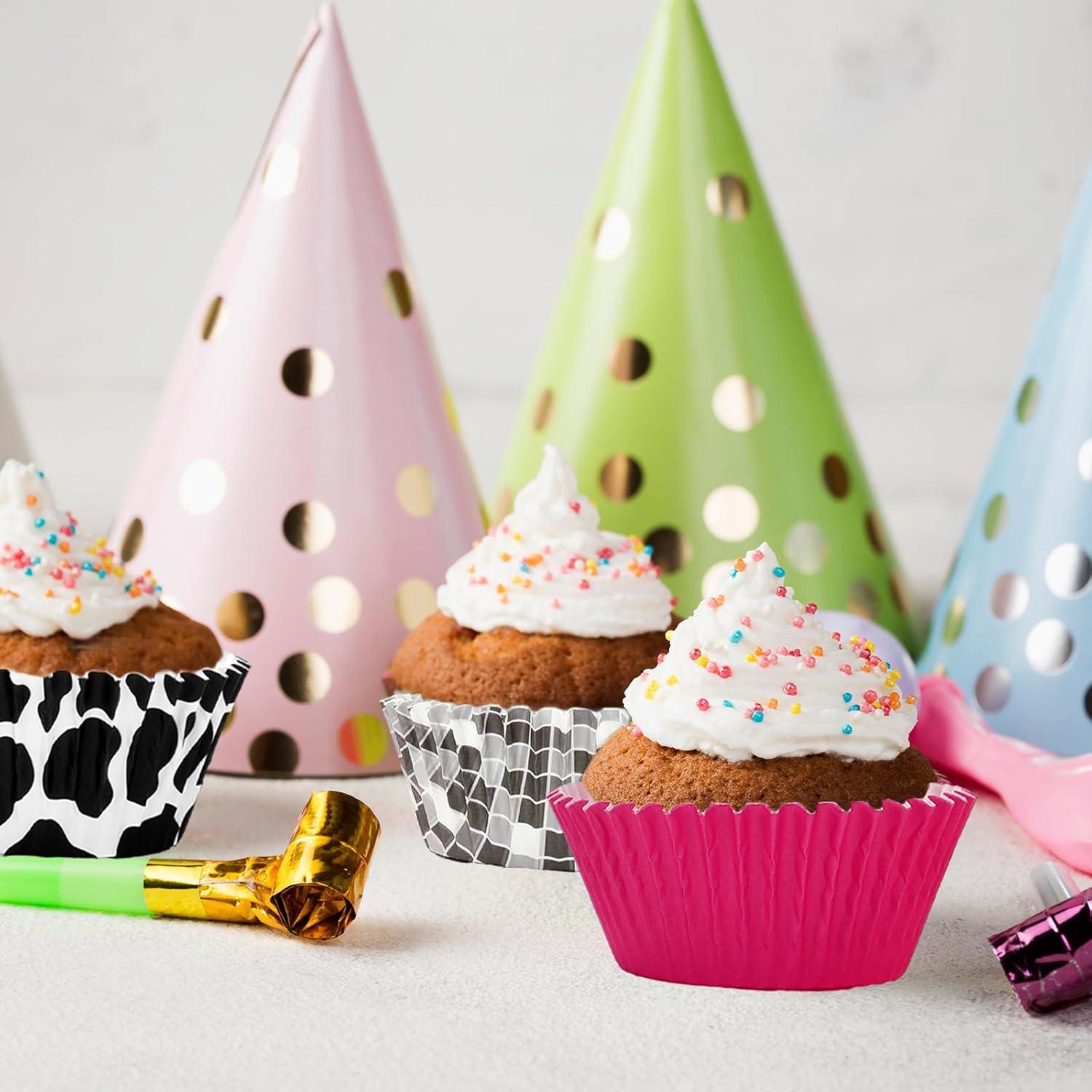 600 Forros de Cupcake de Papel Vaquera FYSUIMU 5.08 cm