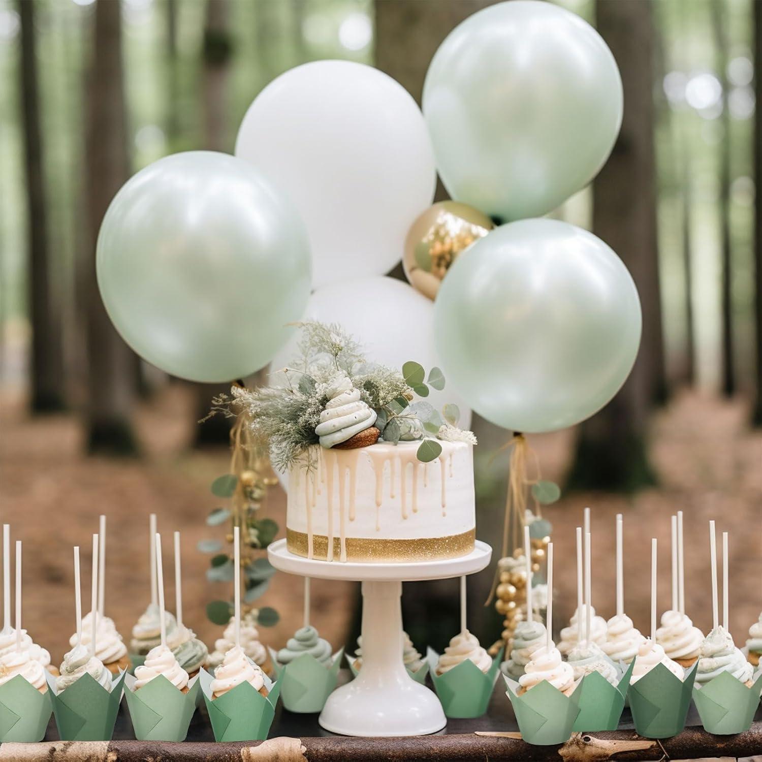 Forros para Cupcakes Tulipán Verde Salvia Whaline 180 Pcs