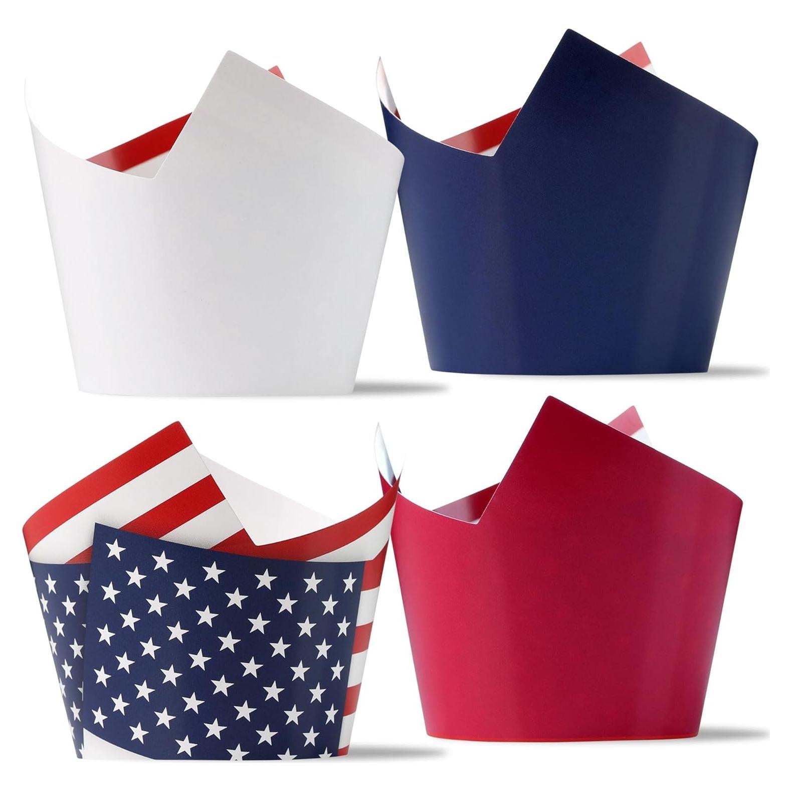 Fundas para Cupcakes Patrióticas Pretty Cute Studios - Set de 30
