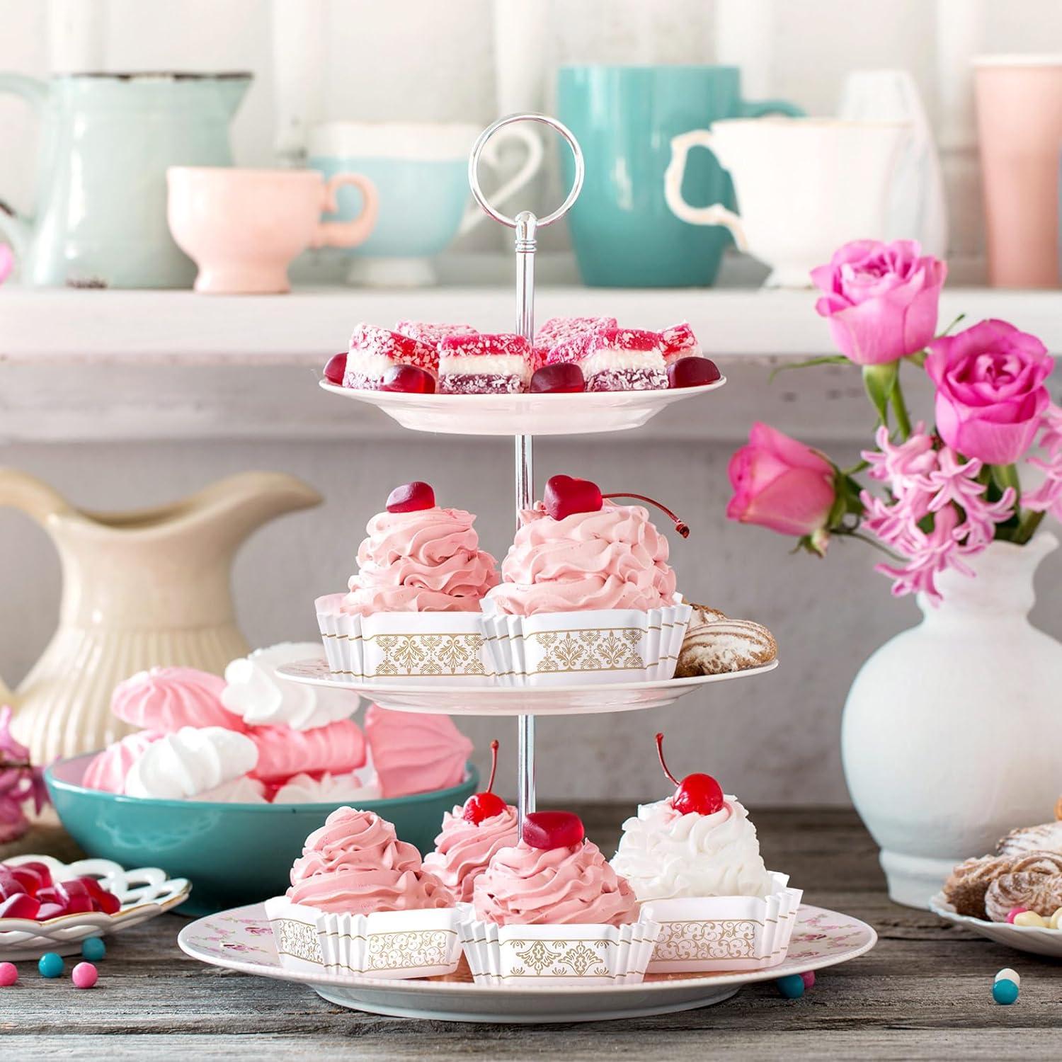 Maxcheck 300 Tazas de Hornear Cuadradas 6x6 cm Diseño Europeo