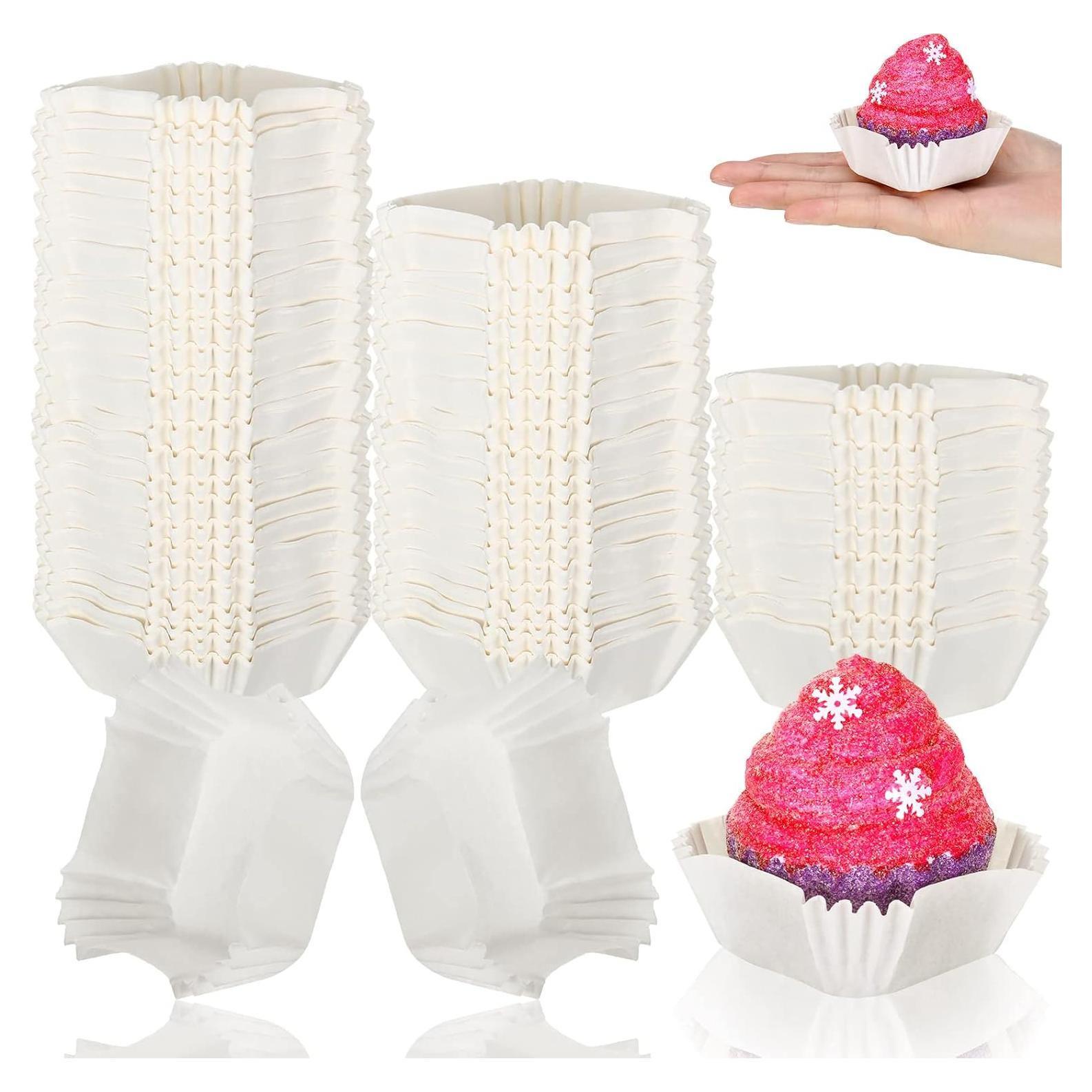 Forros Desechables para Cupcake Cuadrados Tanlade 350 Pcs