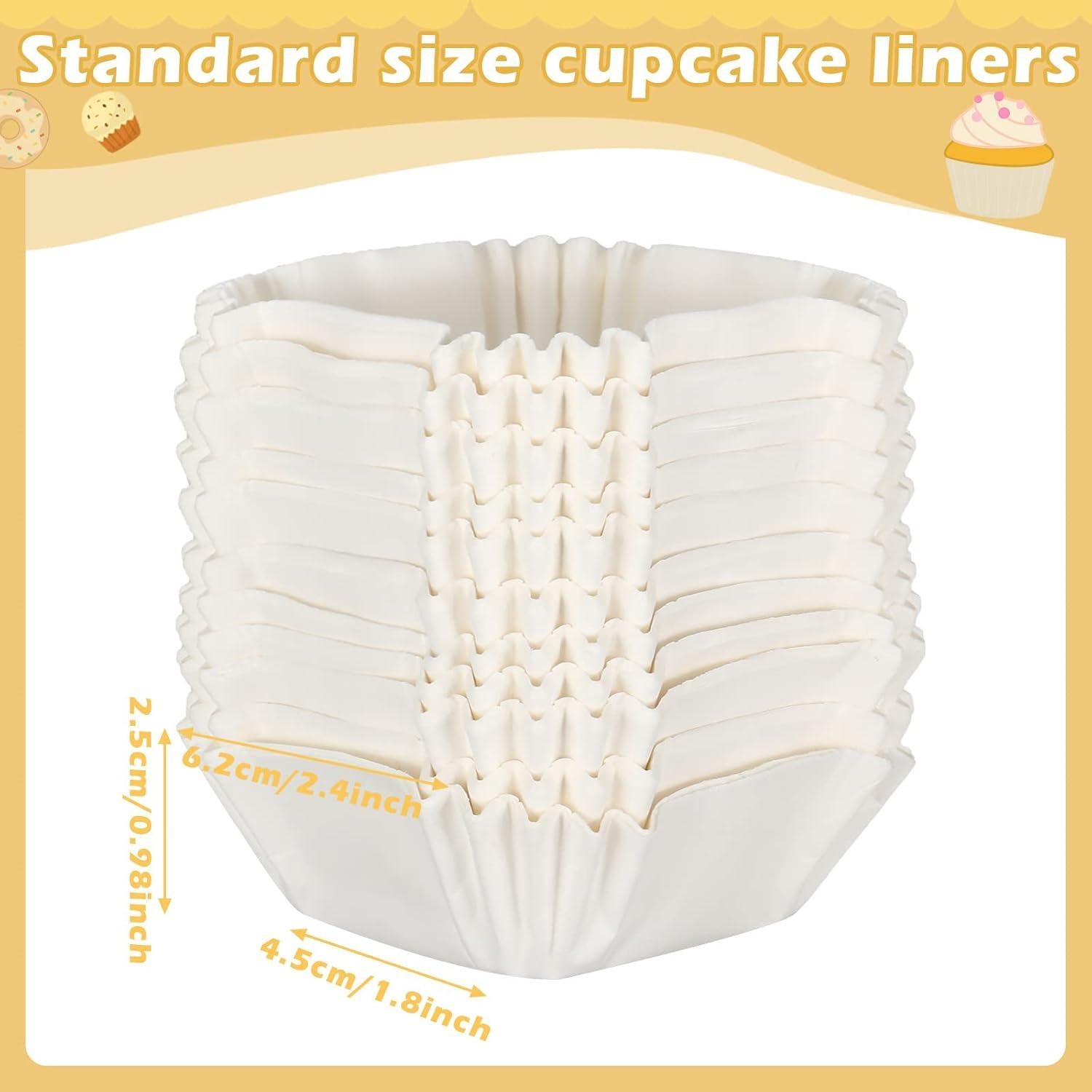 Forros Desechables para Cupcake Cuadrados Tanlade 350 Pcs