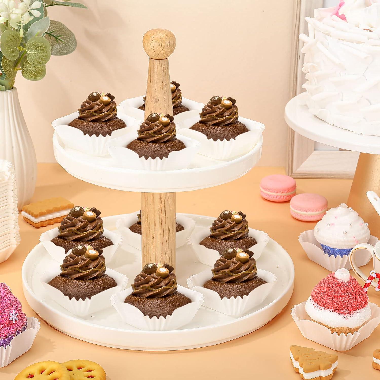 Forros Desechables para Cupcake Cuadrados Tanlade 350 Pcs