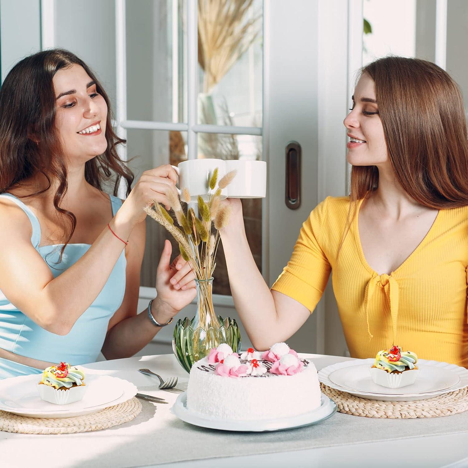 Forros Desechables para Cupcake Cuadrados Tanlade 350 Pcs