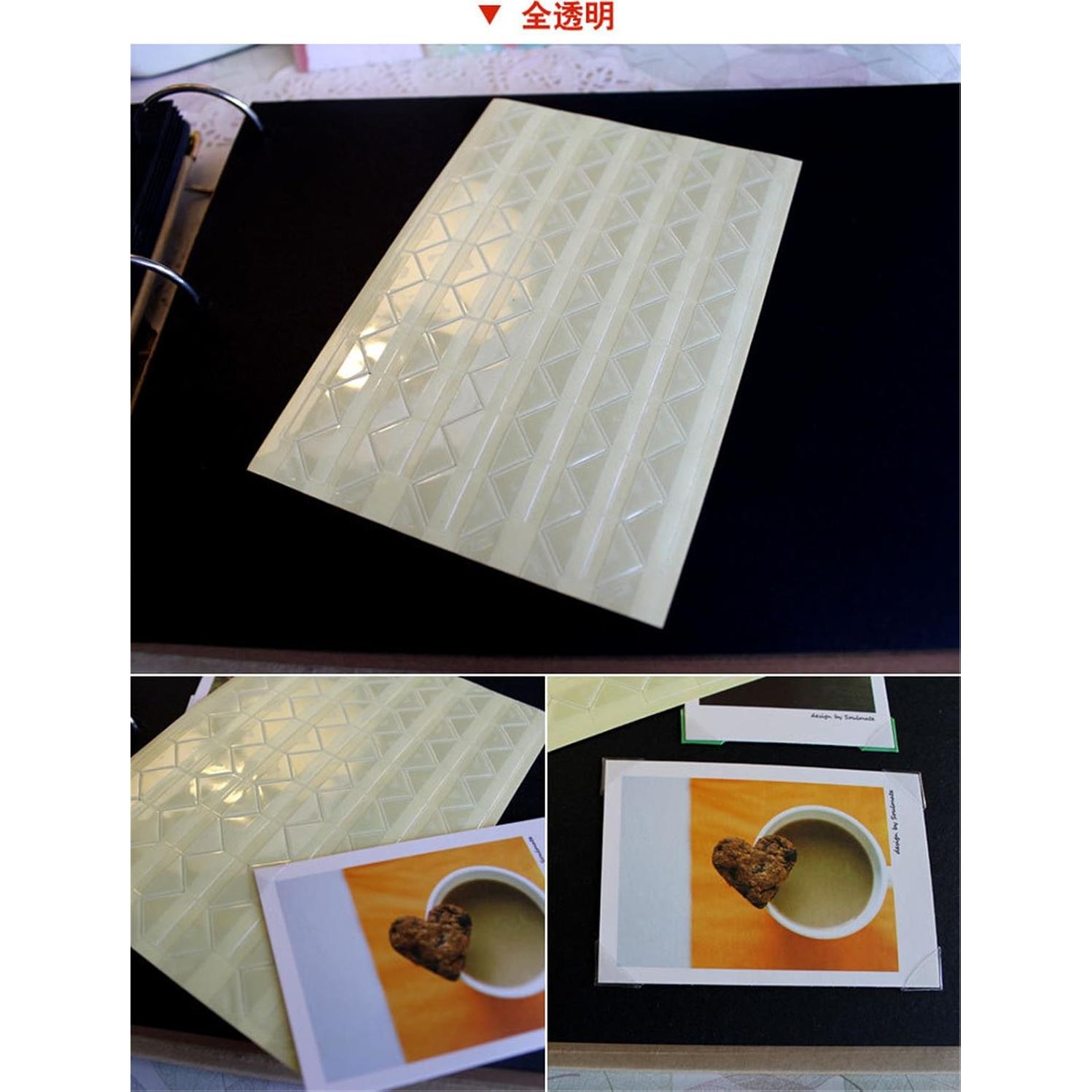 Esquinas de Foto Autoadhesivas YYaaloa 1020 Piezas Transparentes
