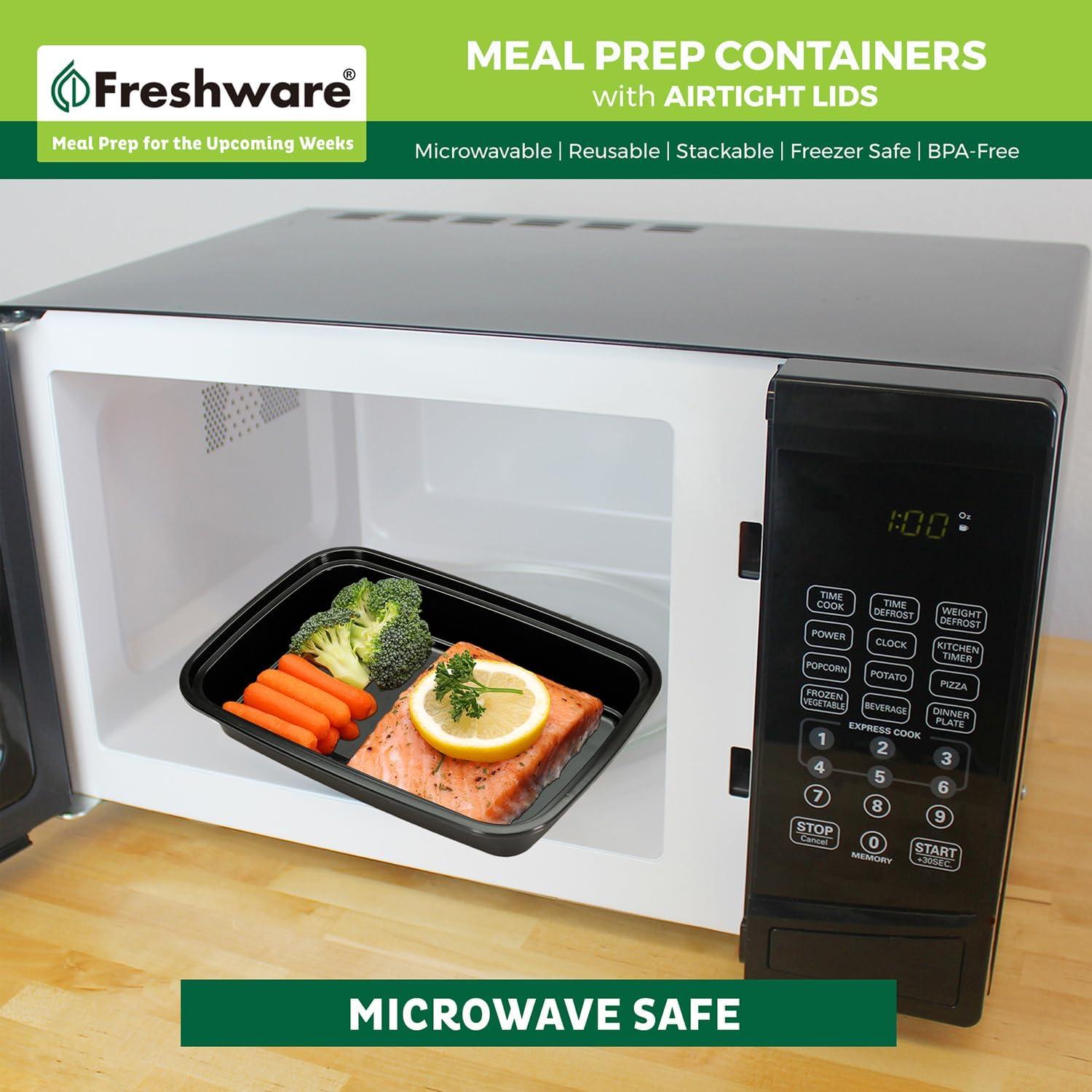 Contenedores de Preparación de Comidas Freshware 50 Piezas 710ml